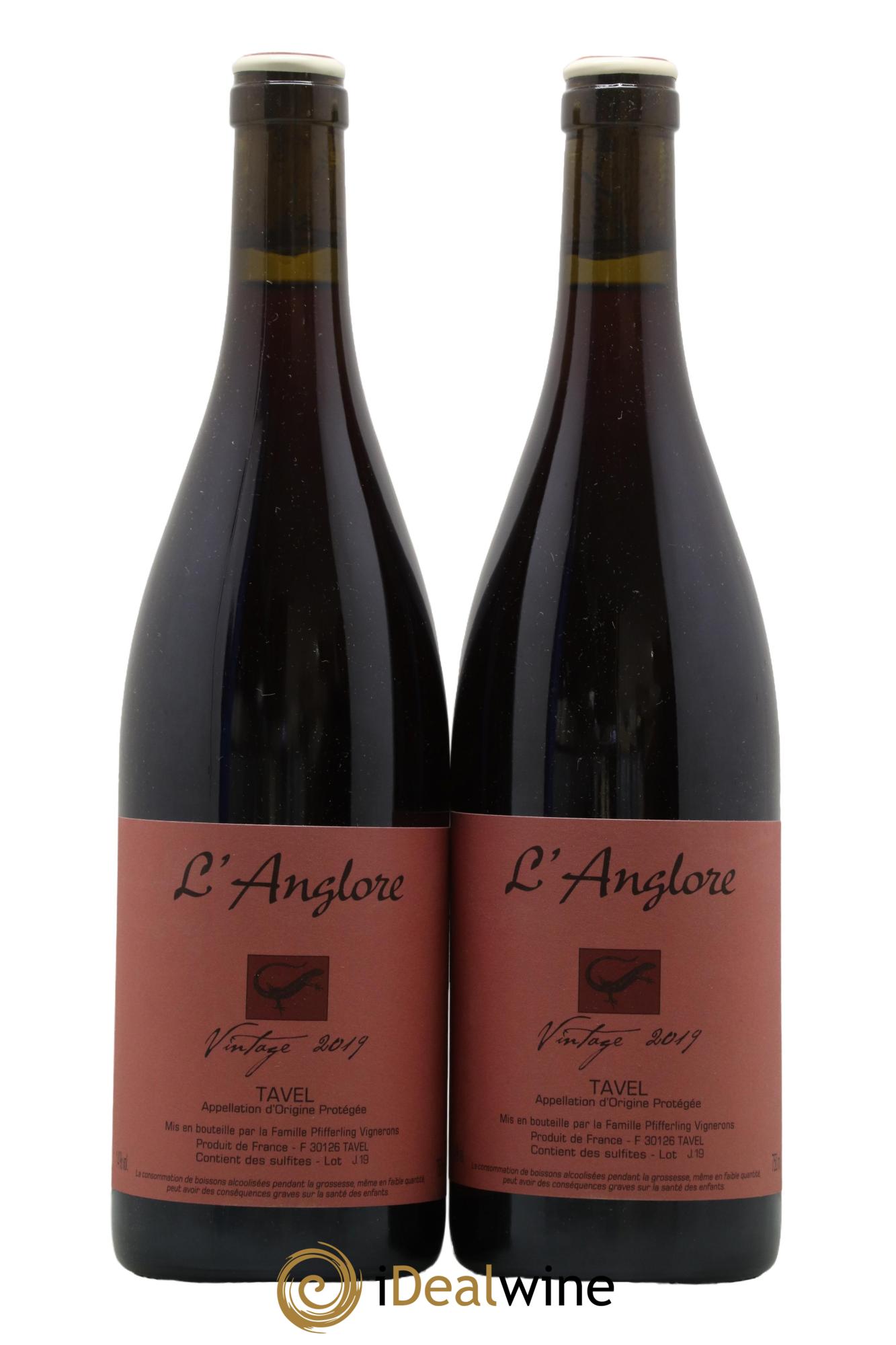 Tavel Vintage L'Anglore  2019 - Lot de 2 bouteilles - 0