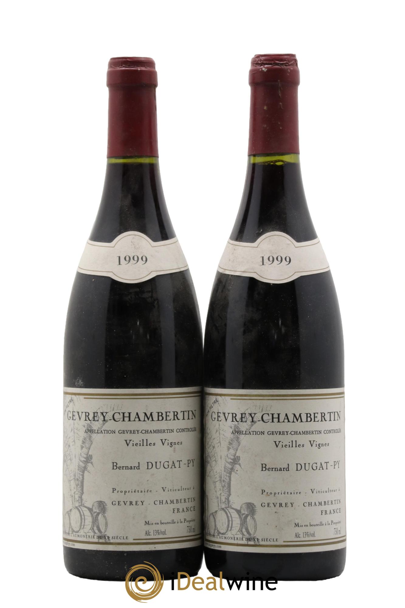 Gevrey-Chambertin Vieilles Vignes Dugat-Py 1999 - Posten von 2 Flaschen - 0