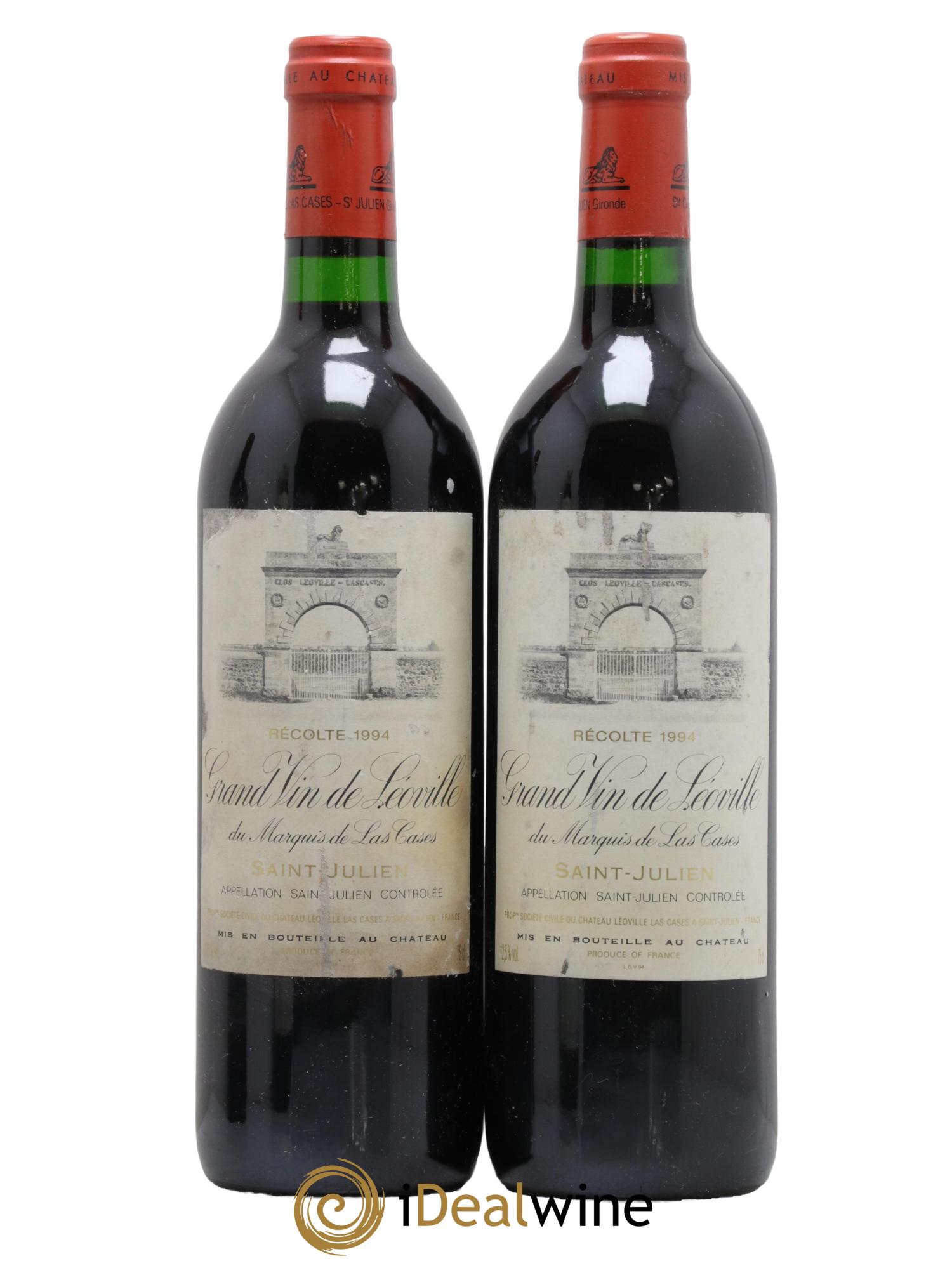 Château Léoville Las Cases 2ème Grand Cru Classé  1994 - Lot of 2 bottles - 0