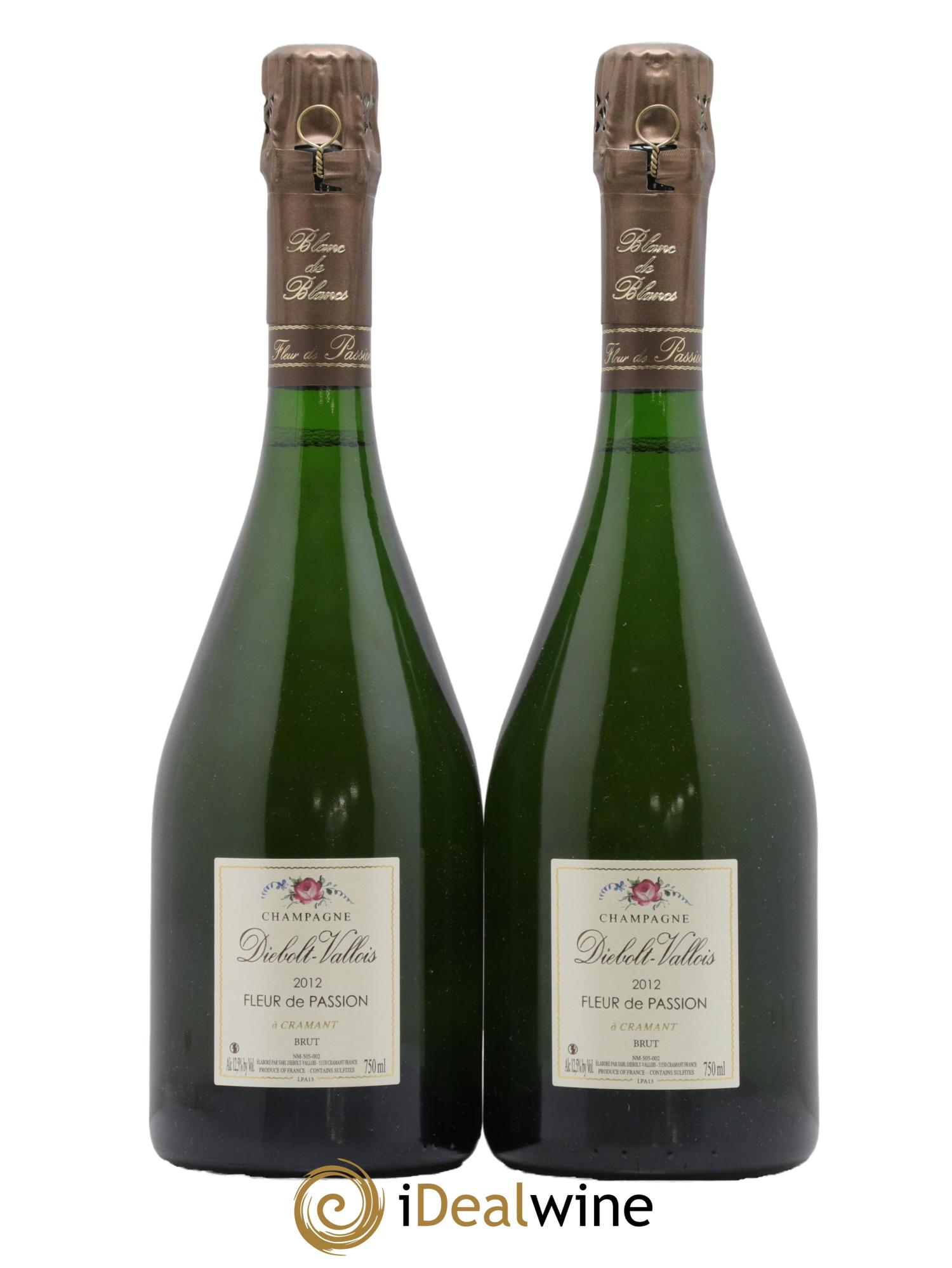 Brut Fleur de Passion Diebolt-Vallois  2012 - Lot de 2 bouteilles - 0