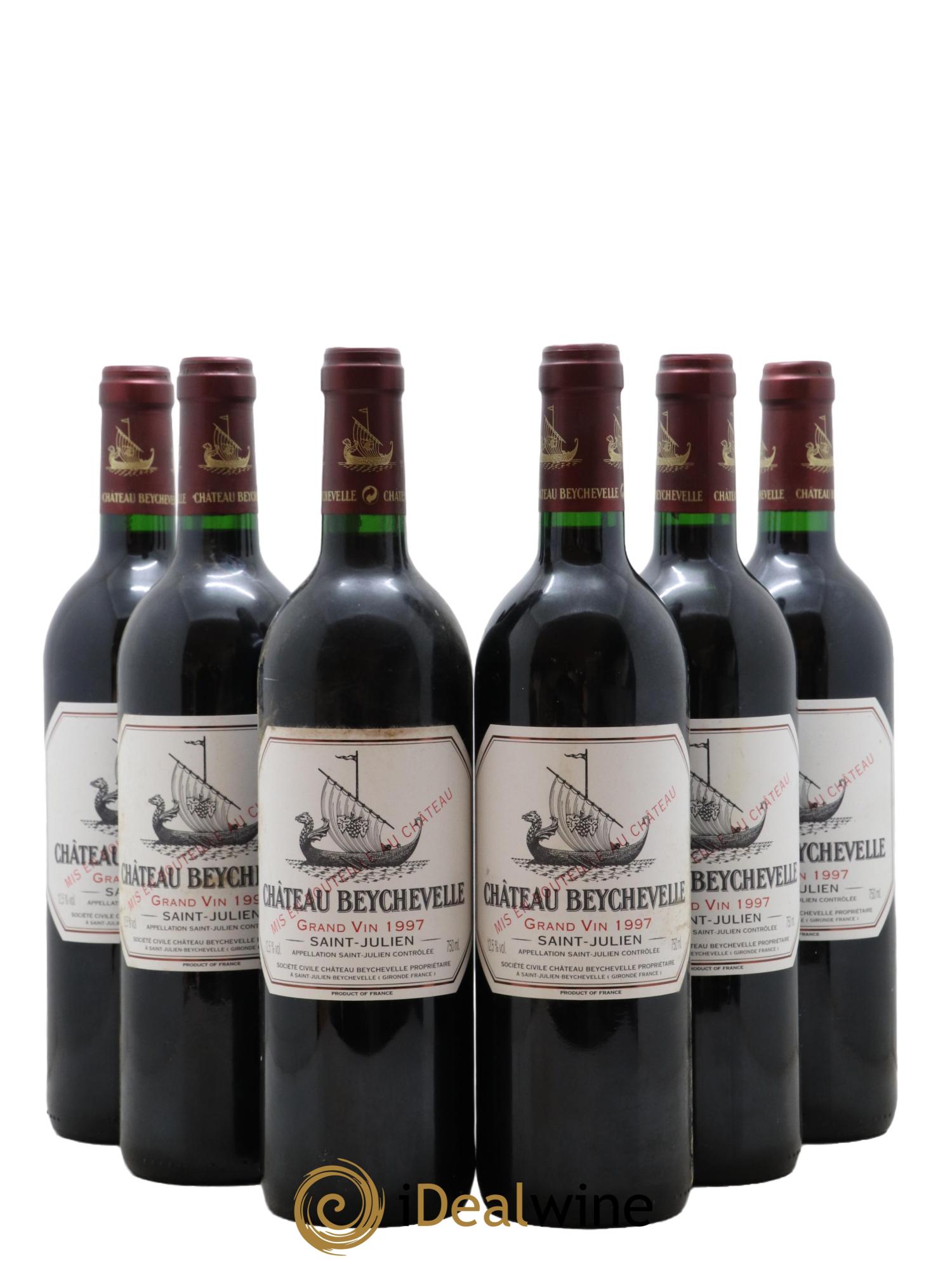 Château Beychevelle 4ème Grand Cru Classé  1997 - Lot de 6 bouteilles - 0