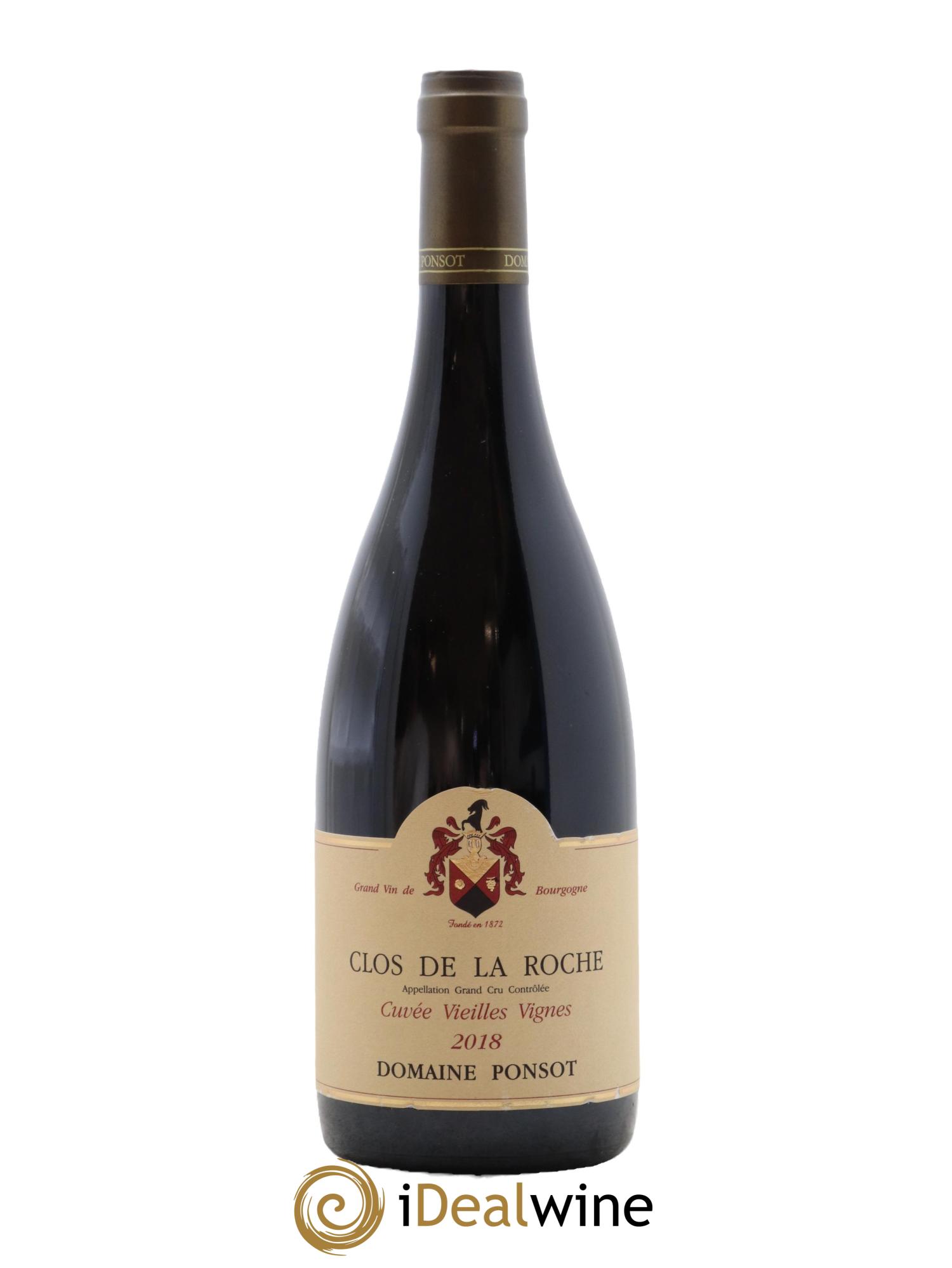 Clos de la Roche Grand Cru Vieilles Vignes Ponsot (Domaine) 2018 - Lotto di 1 bottiglia - 0