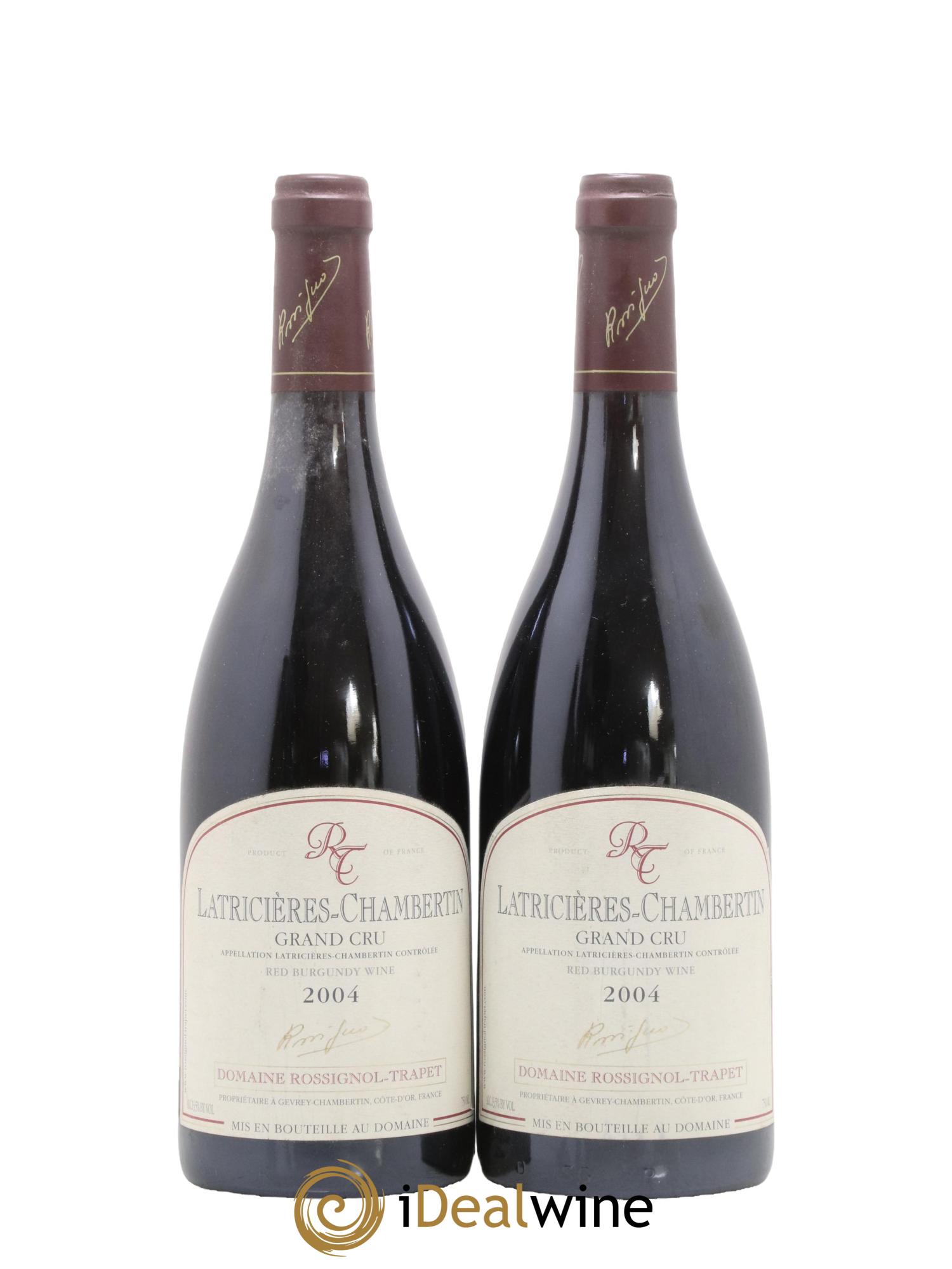 Latricières-Chambertin Grand Cru Rossignol-Trapet (Domaine) 2004 - Lot de 2 bouteilles - 0