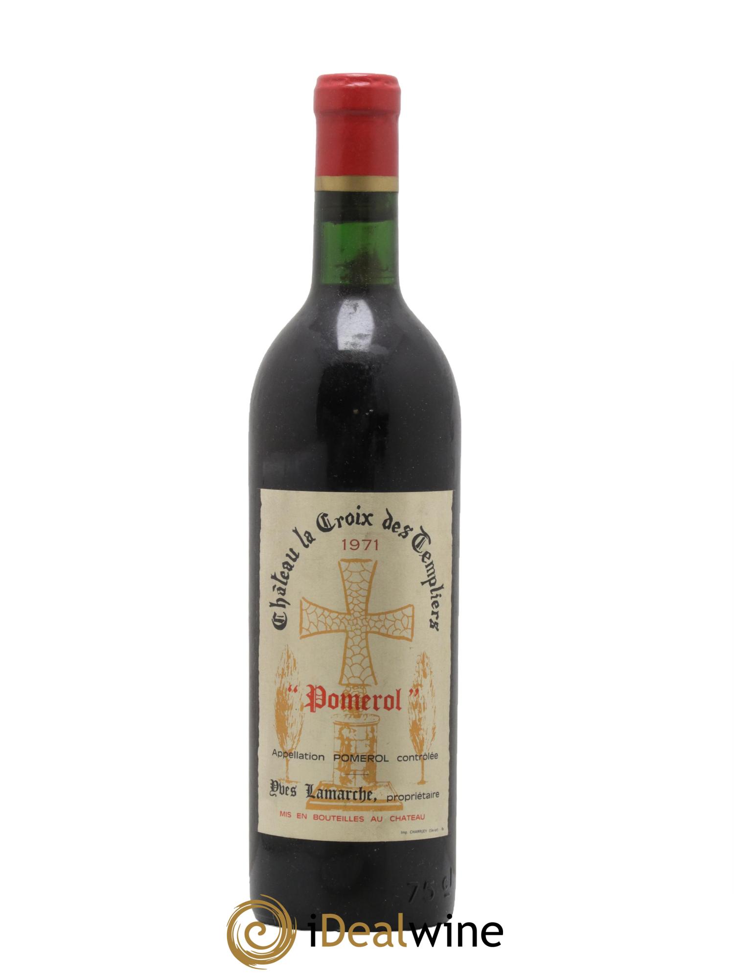 Pomerol Château La Croix Des Templiers 1971 - Posten von 1 Flasche - 0