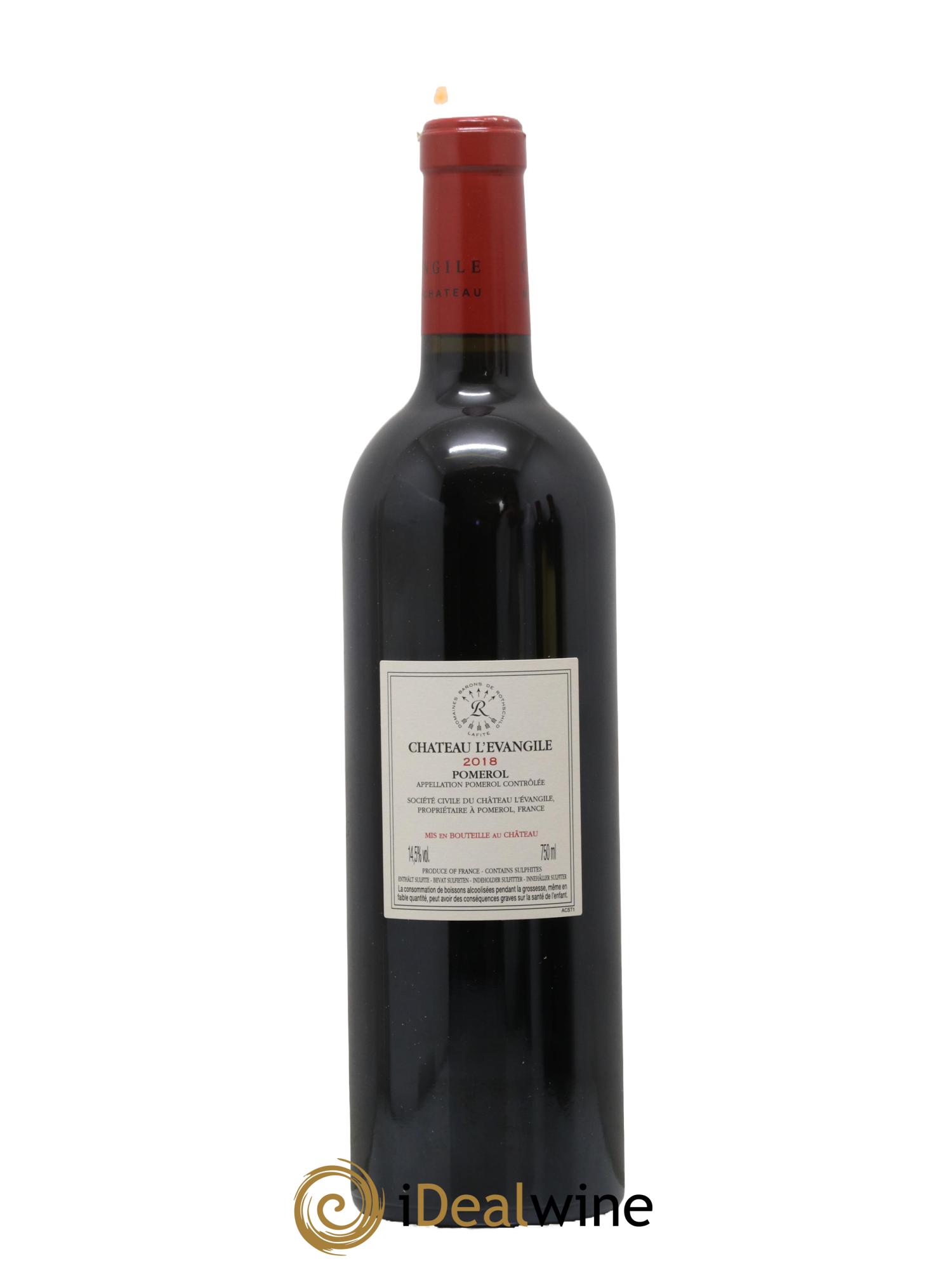 Château l' Évangile  2018 - Lot de 1 bouteille - 1