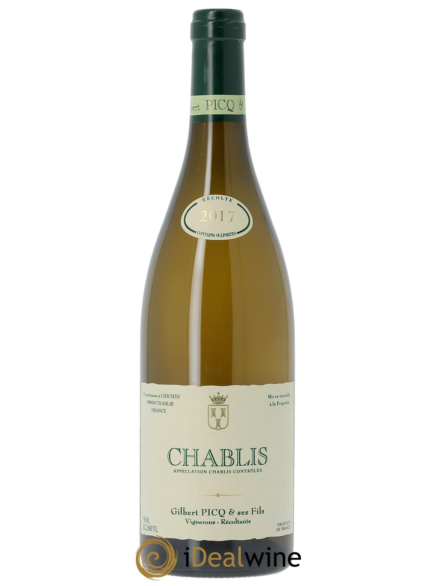 Chablis Gilbert Picq et Fils   2017 - Lot de 1 bouteille - 0