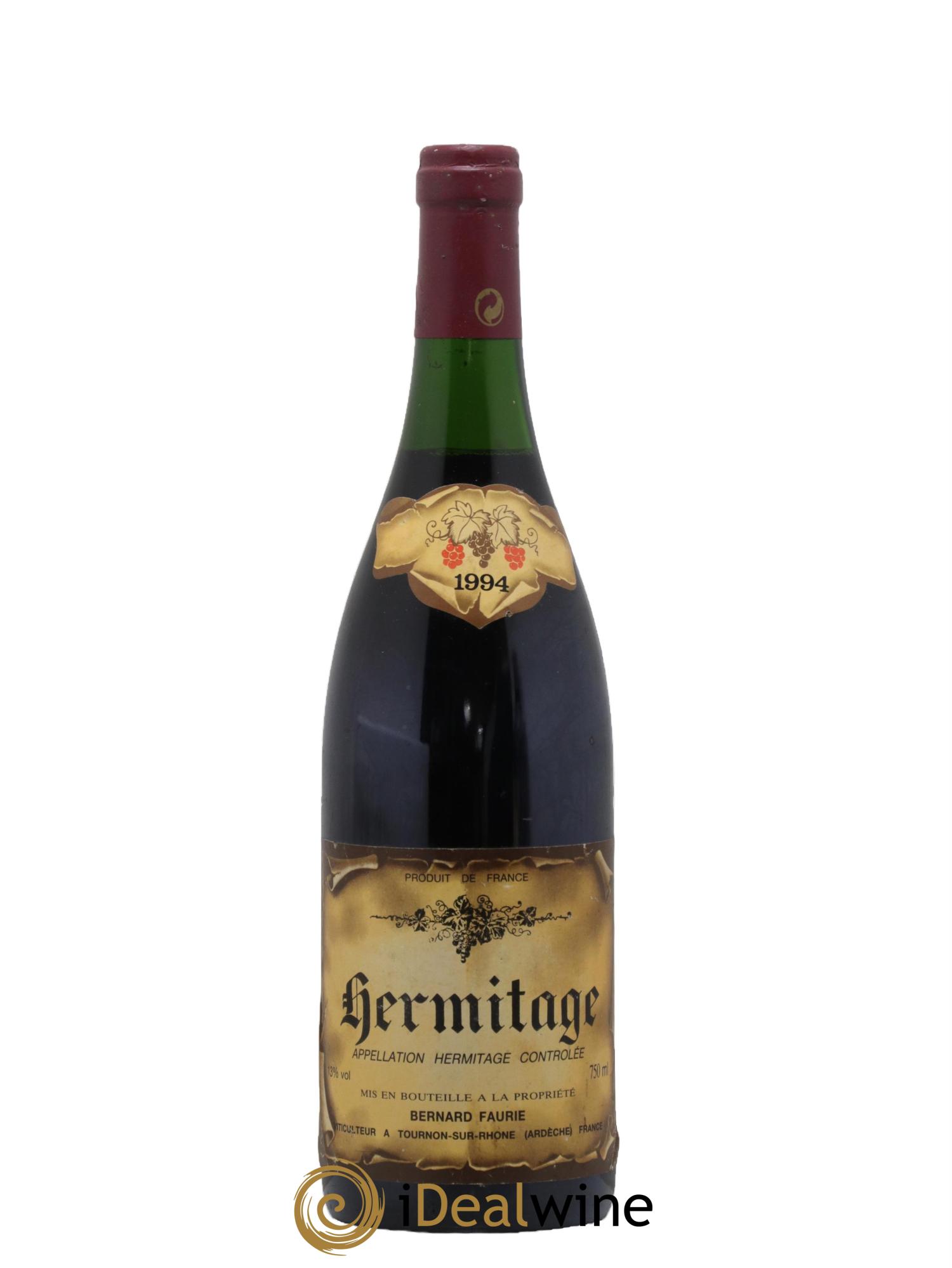 Hermitage Bernard Faurie 1994 - Lot de 1 bouteille - 0