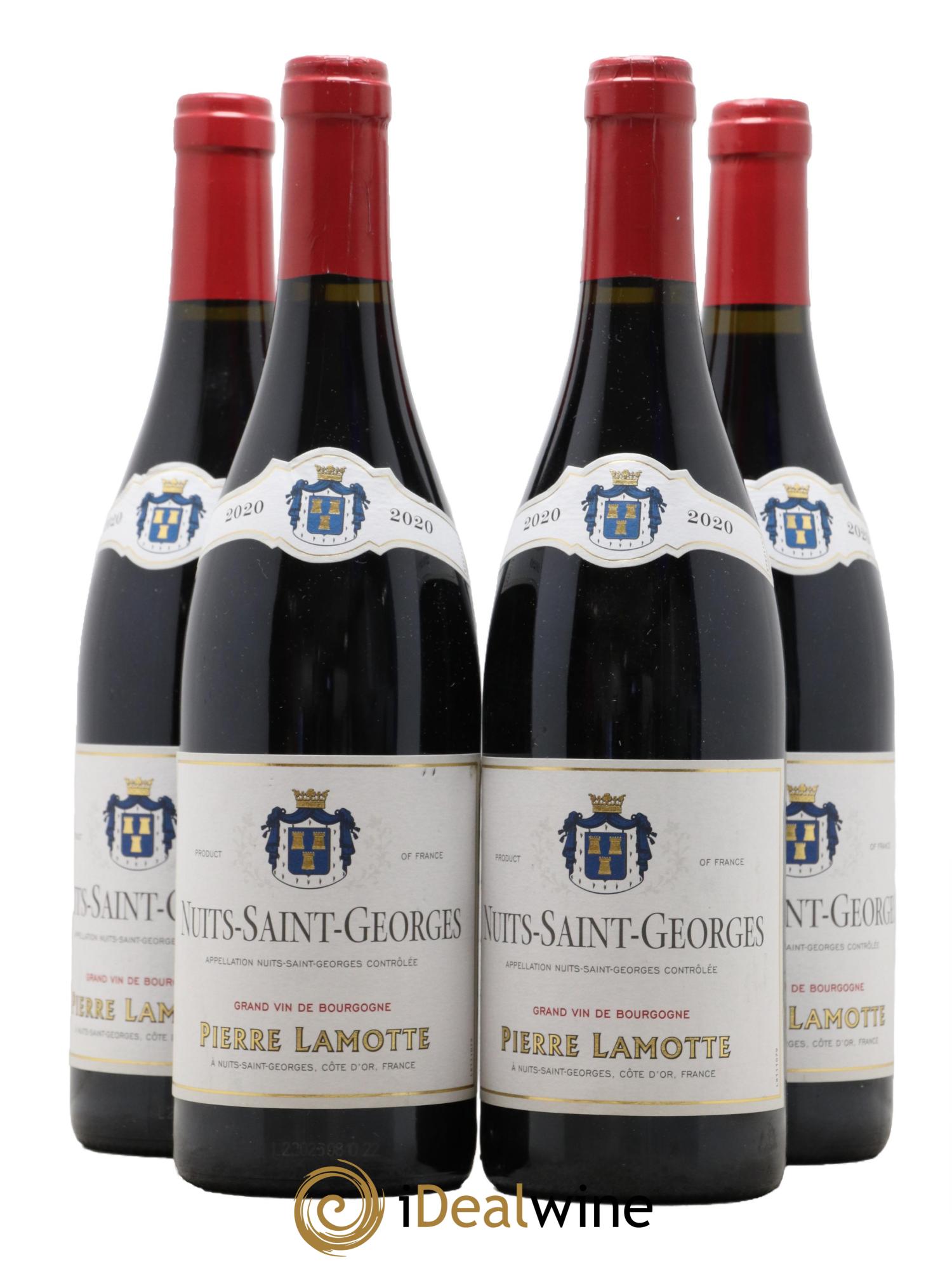 Nuits Saint-Georges Domaine Pierre Lamotte 2020 - Lot de 4 bouteilles - 0