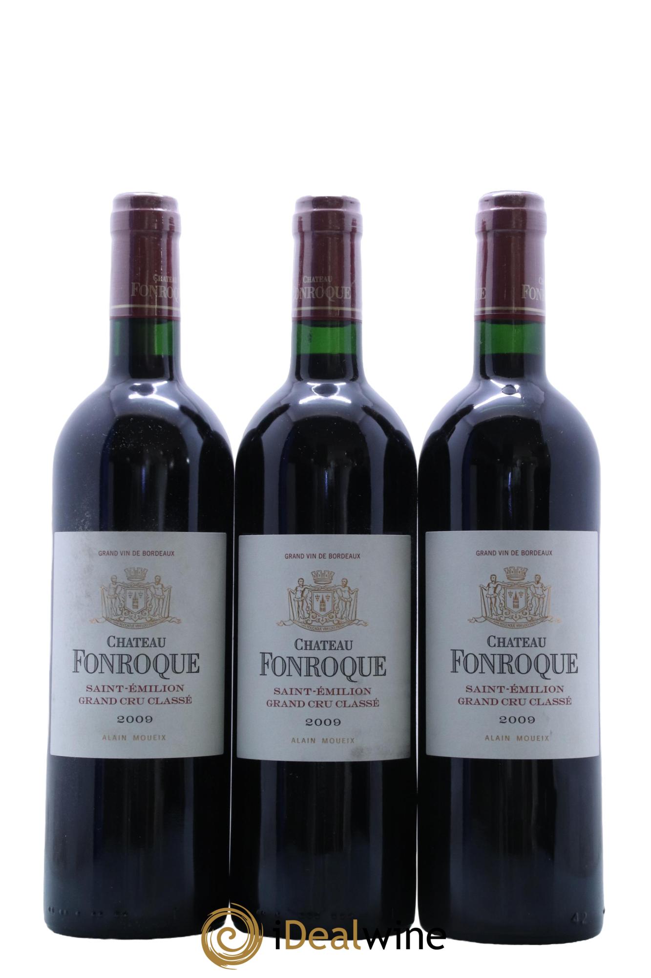 Château Fonroque Grand Cru Classé  2009 - Posten von 3 Flaschen - 0