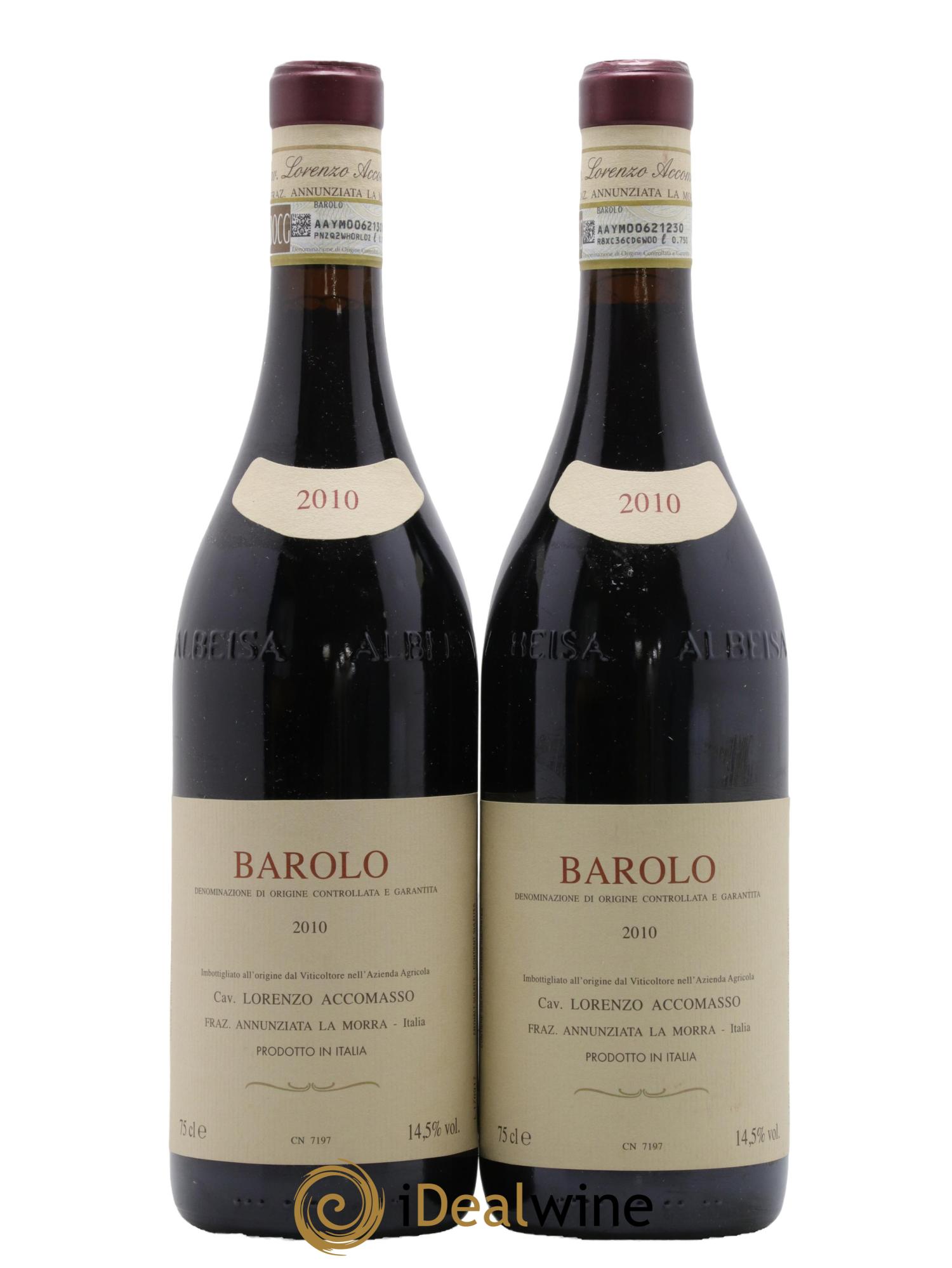 Barolo DOCG Lorenzo Accomasso 2010 - Posten von 2 Flaschen - 0