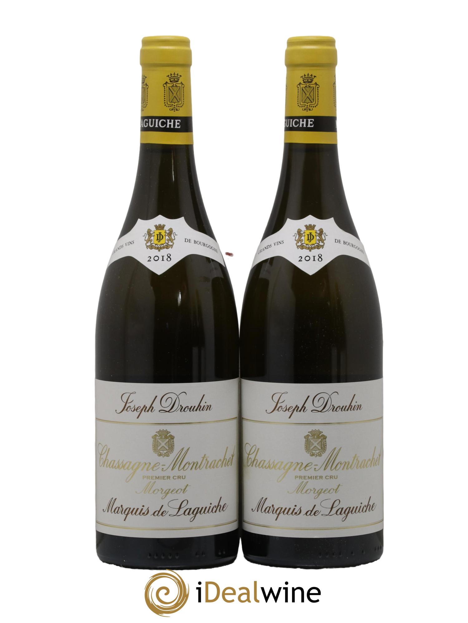 Chassagne-Montrachet 1er Cru Morgeot - Marquis de Laguiche Joseph Drouhin 2018 - Posten von 2 Flaschen - 0