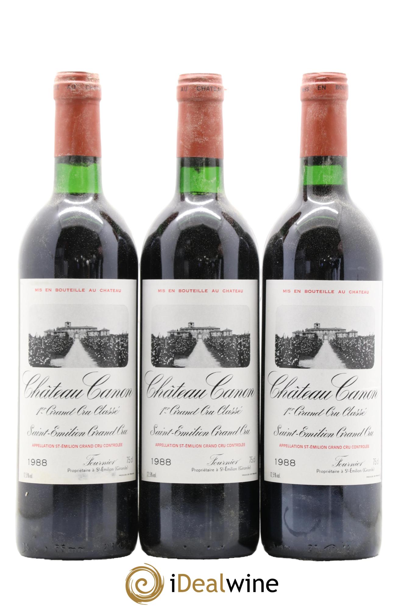 Château Canon 1er Grand Cru Classé B 1988 - Lotto di 12 bottiglie - 4