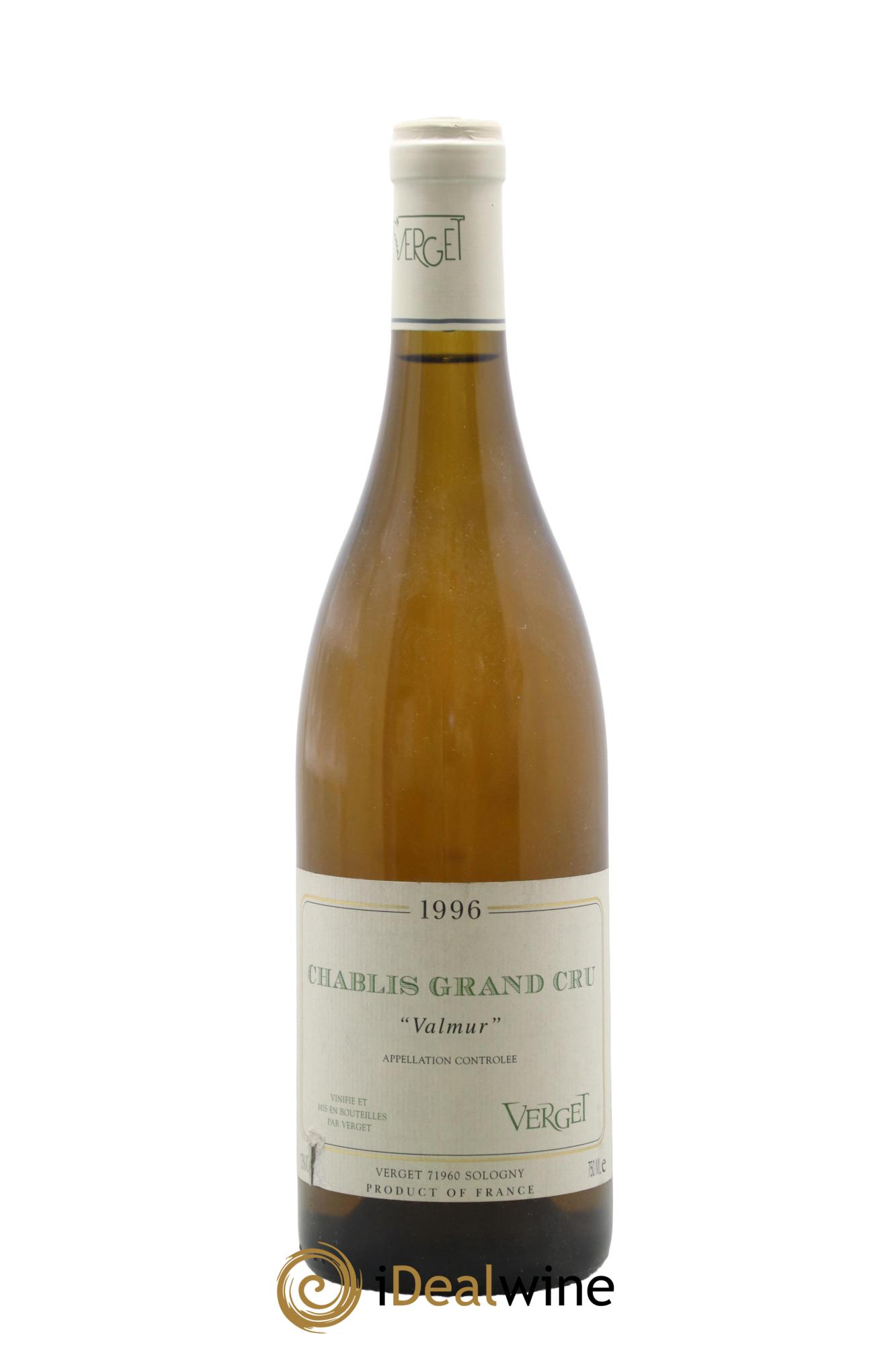 Chablis Grand Cru Valmur Verget 1996 - Lot of 1 bottle - 0