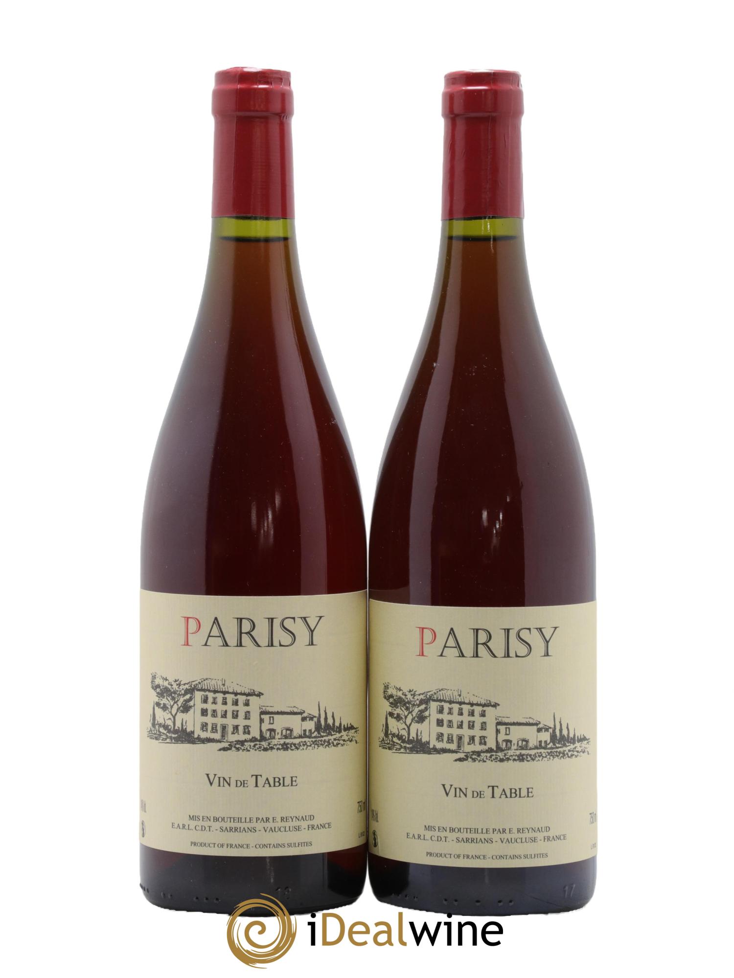 Vin de Table Parisy  Emmanuel Reynaud - Lot de 2 bouteilles - 0