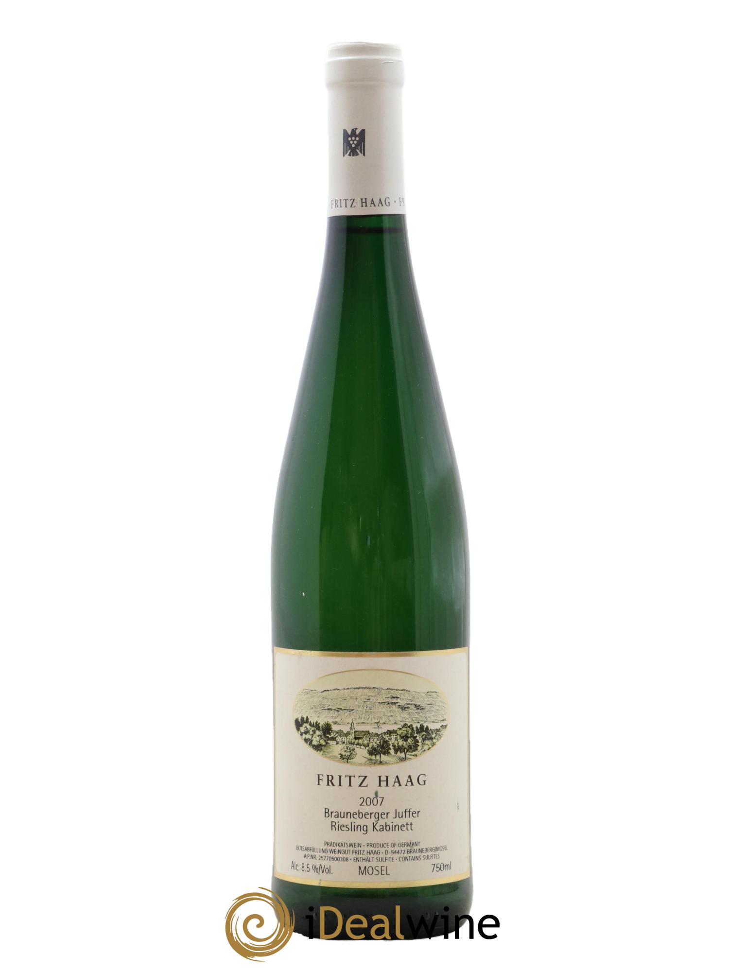 Riesling Fritz Haag Brauneberger Juffer Kabinett 2007 - Posten von 1 Flasche - 0