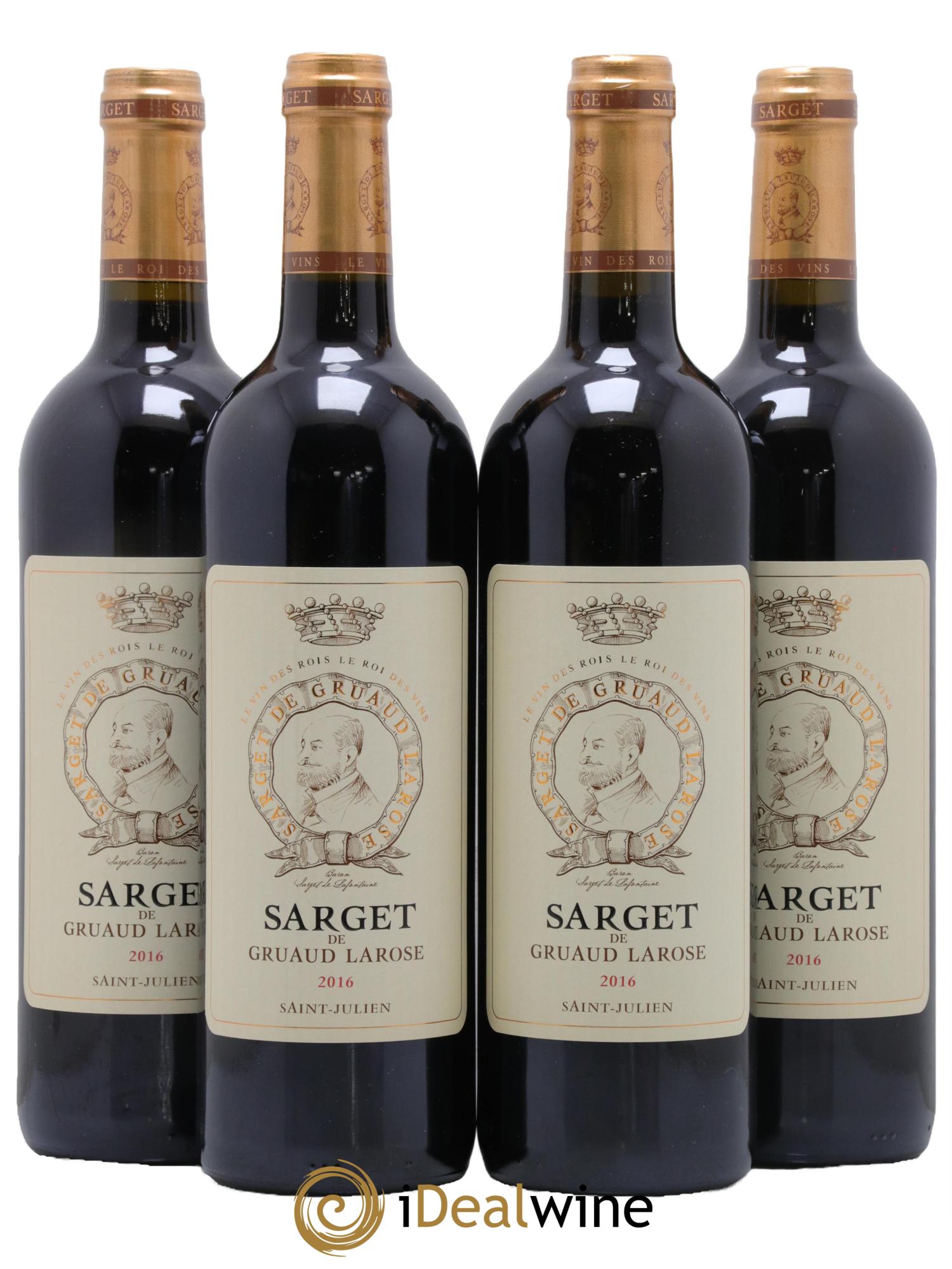 Sarget de Gruaud Larose Second Vin 2016 - Lot of 4 bottles - 0