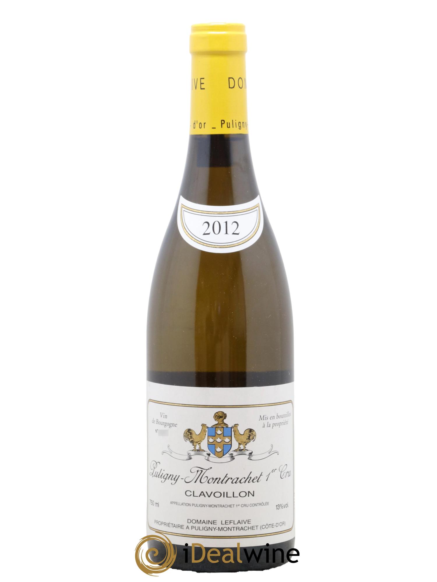 Puligny-Montrachet 1er Cru Clavoillon Leflaive (Domaine)  2012 - Lot of 1 bottle - 0