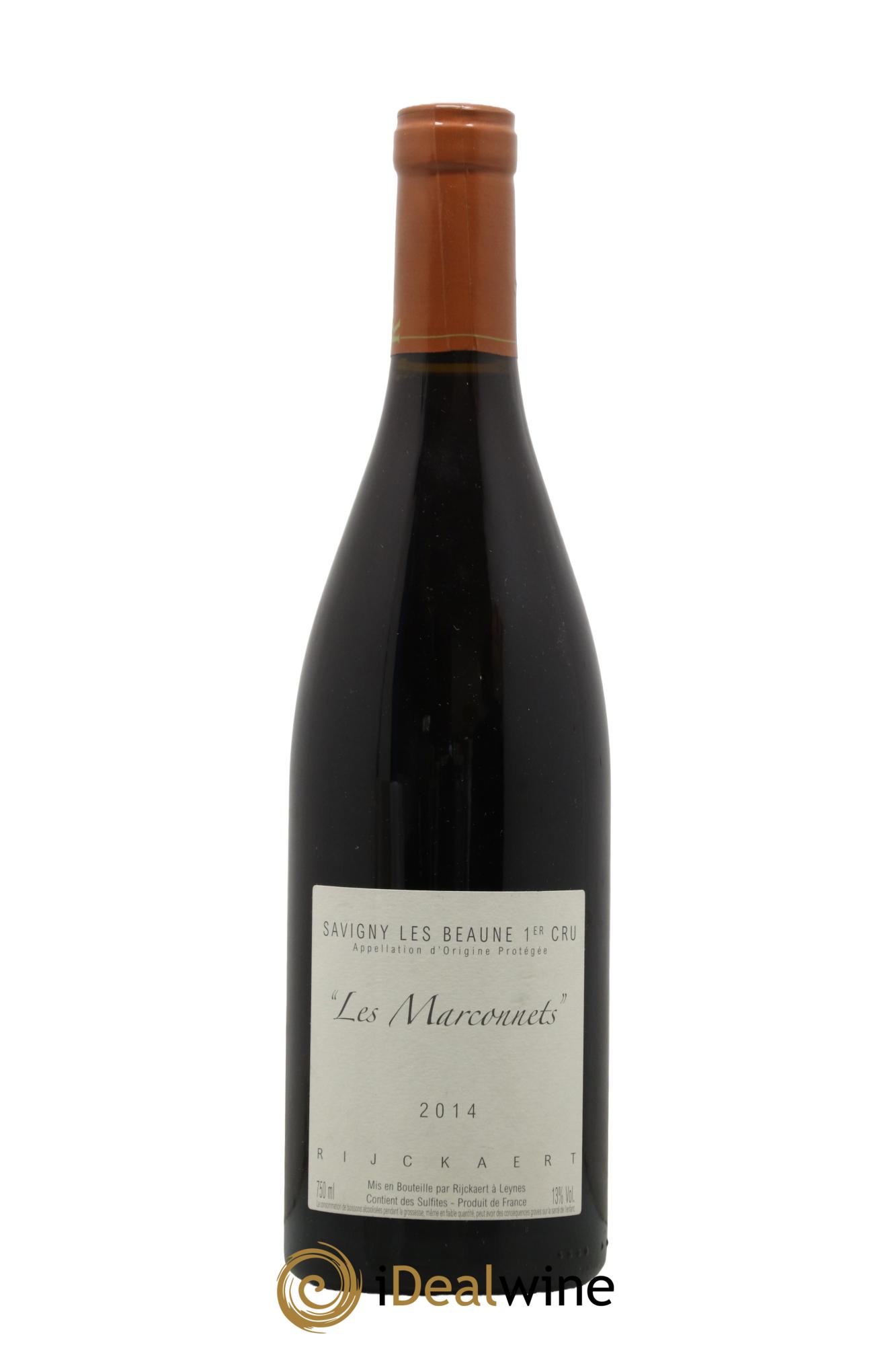 Savigny-lès-Beaune 1er Cru Les Marconnets Maison Rijckaert 2014 - Posten von 1 Flasche - 0