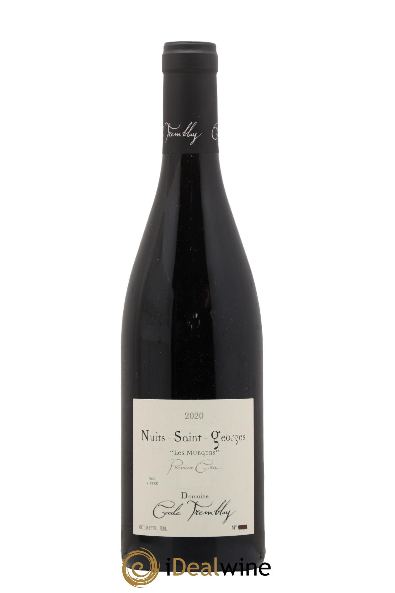 Nuits Saint-Georges 1er Cru Les Murgers Cécile Tremblay  2020 - Posten von 1 Flasche - 0