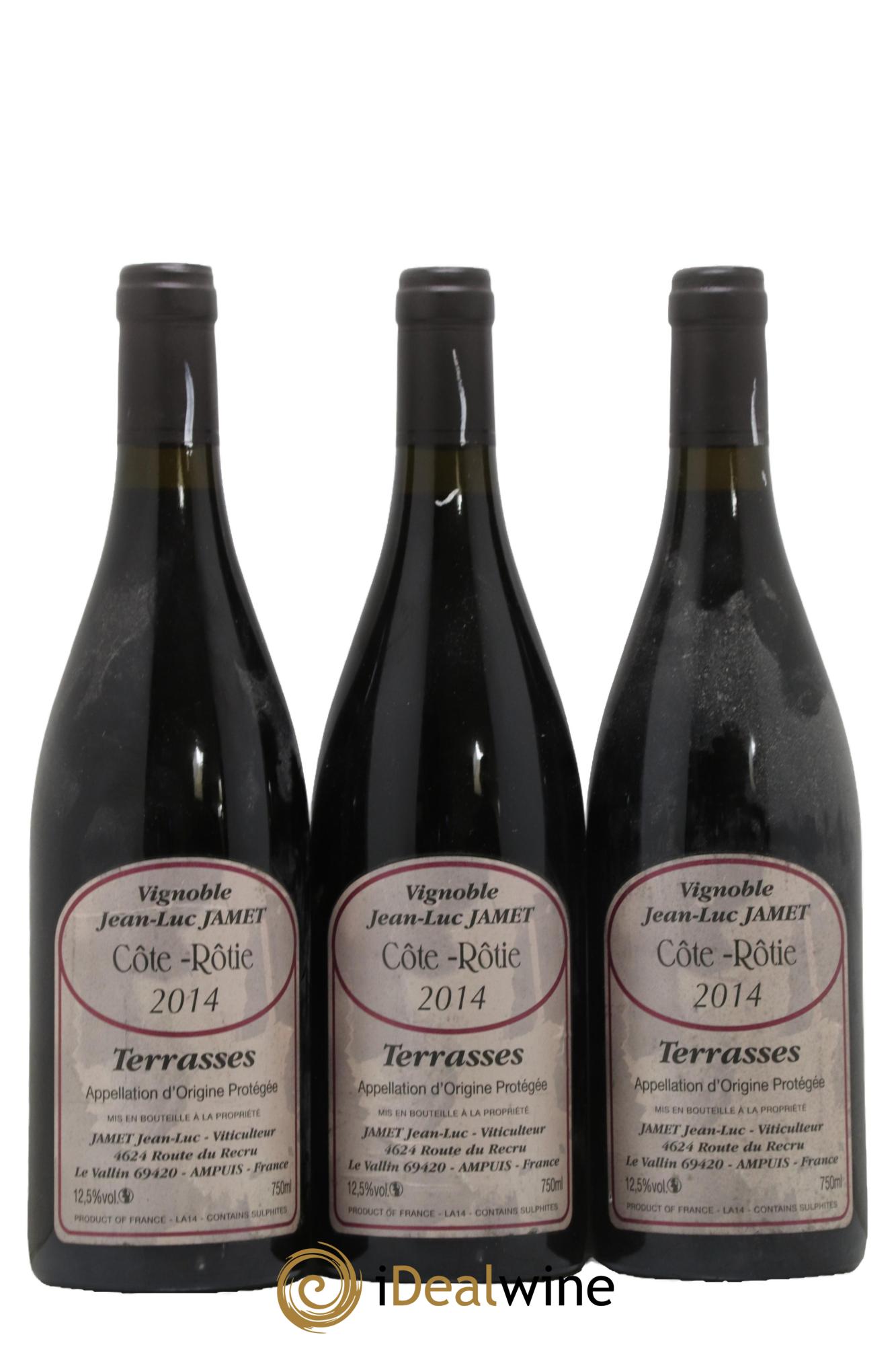 Côte-Rôtie Terrasses Jean-Luc Jamet (Domaine) 2014 - Lot de 3 bouteilles - 0