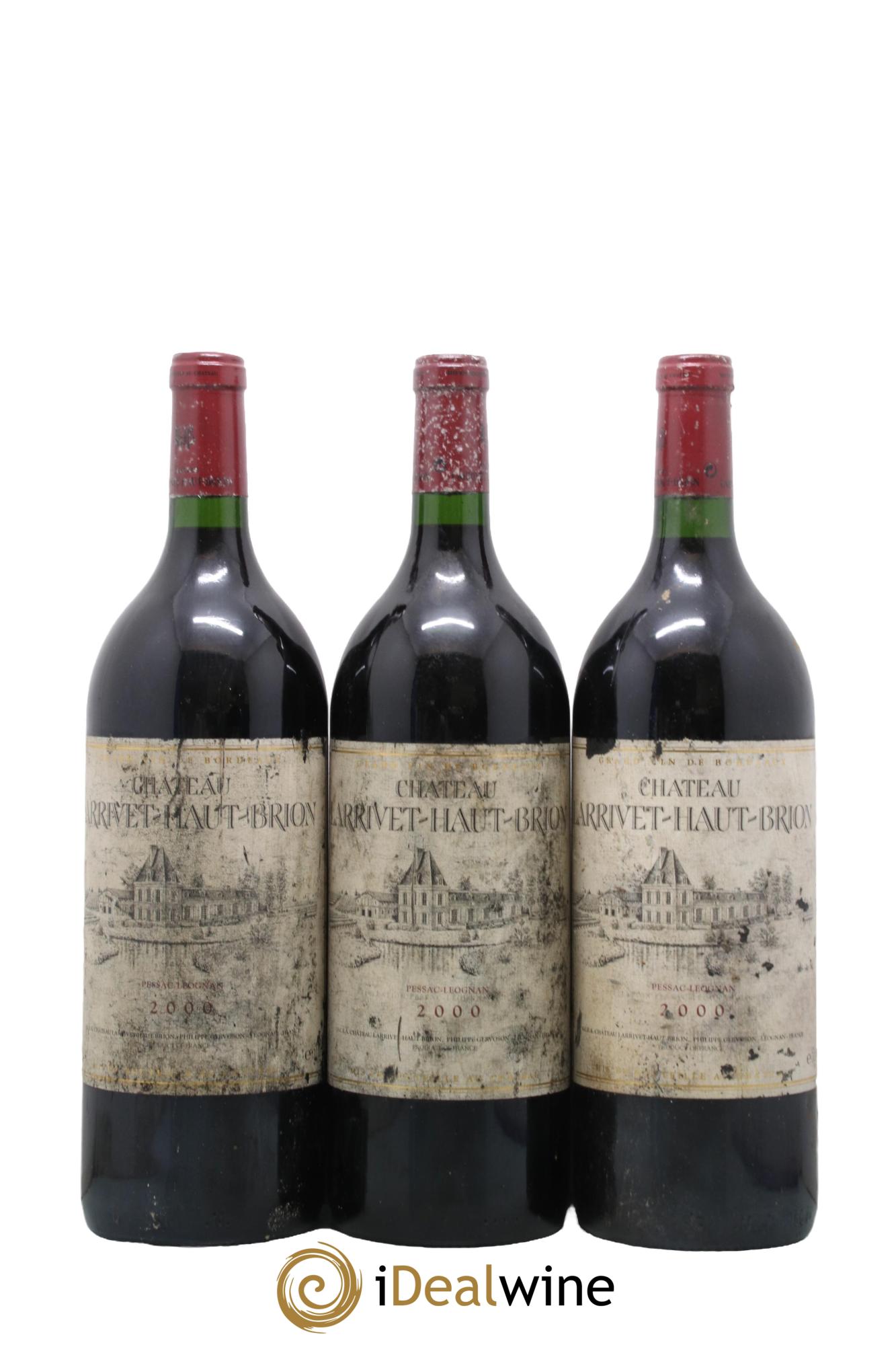 Château Larrivet Haut-Brion 2000 - Posten von 3 Magnum - 0