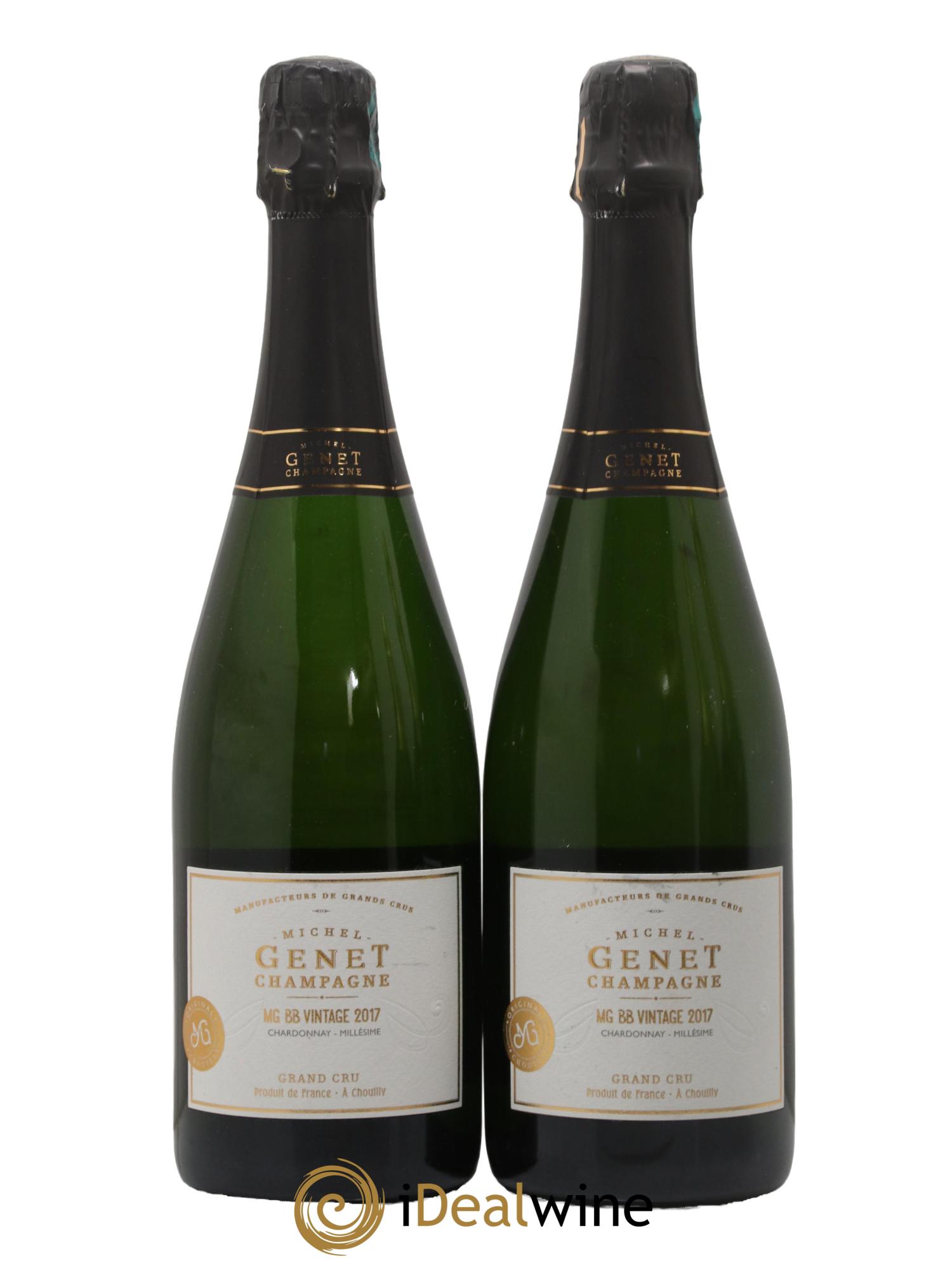 Champagne Grand Cru Blanc de Blancs Maison Michel Genet 2017 - Lot of 2 bottles - 0