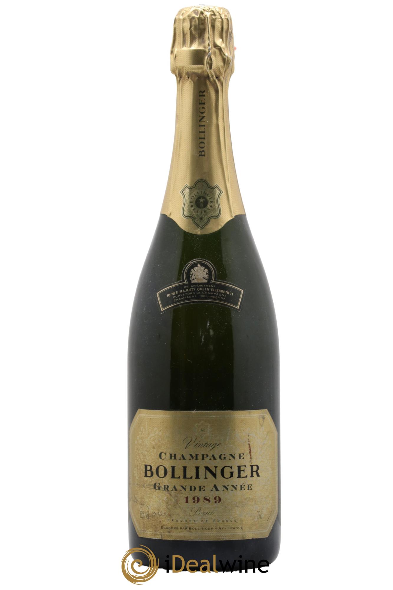 Grande Année Bollinger 1989 - Lot de 1 bouteille - 0