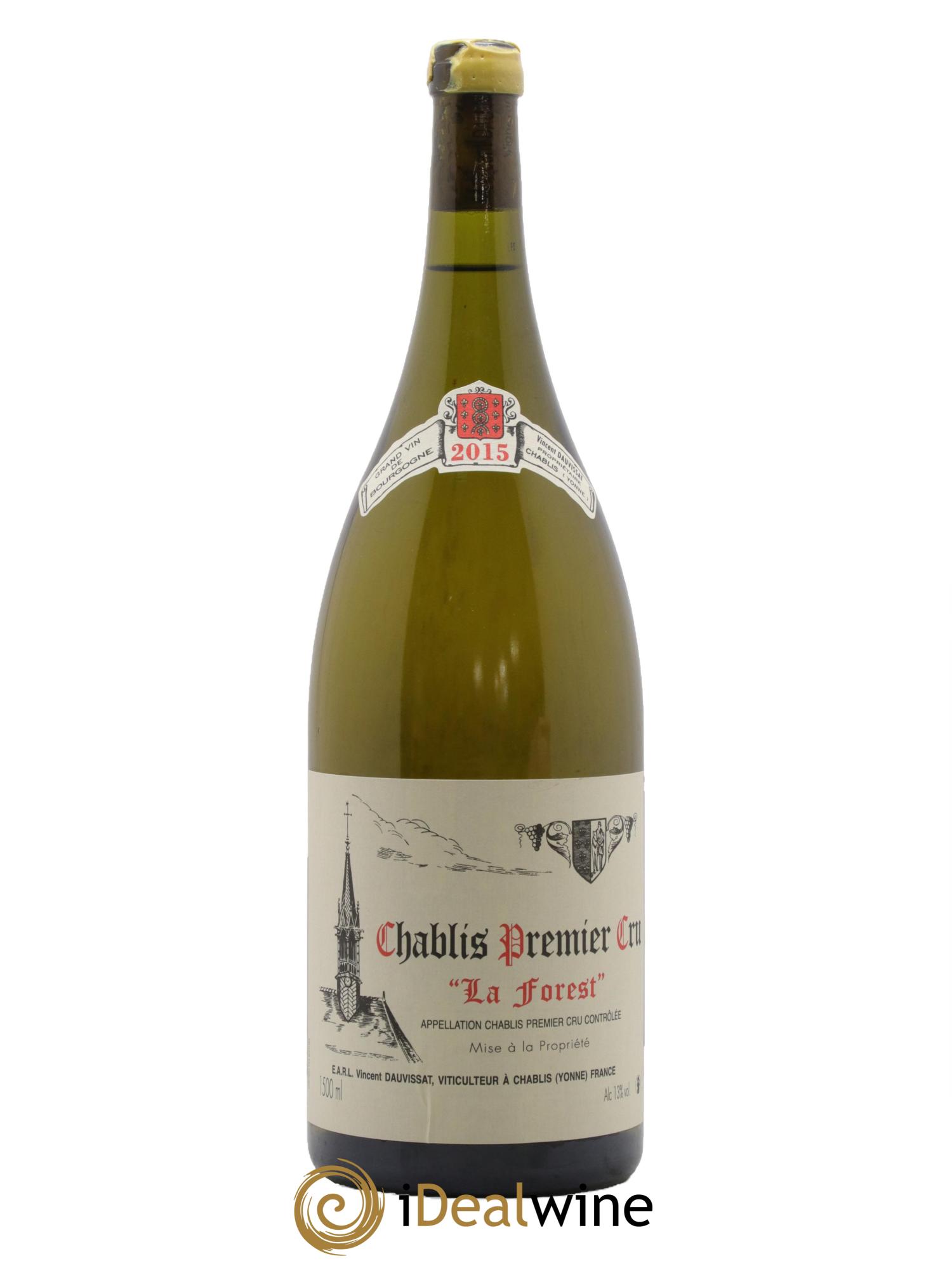 Chablis 1er Cru La Forest Vincent Dauvissat (Domaine)  2015 - Lotto di 1 magnum - 0