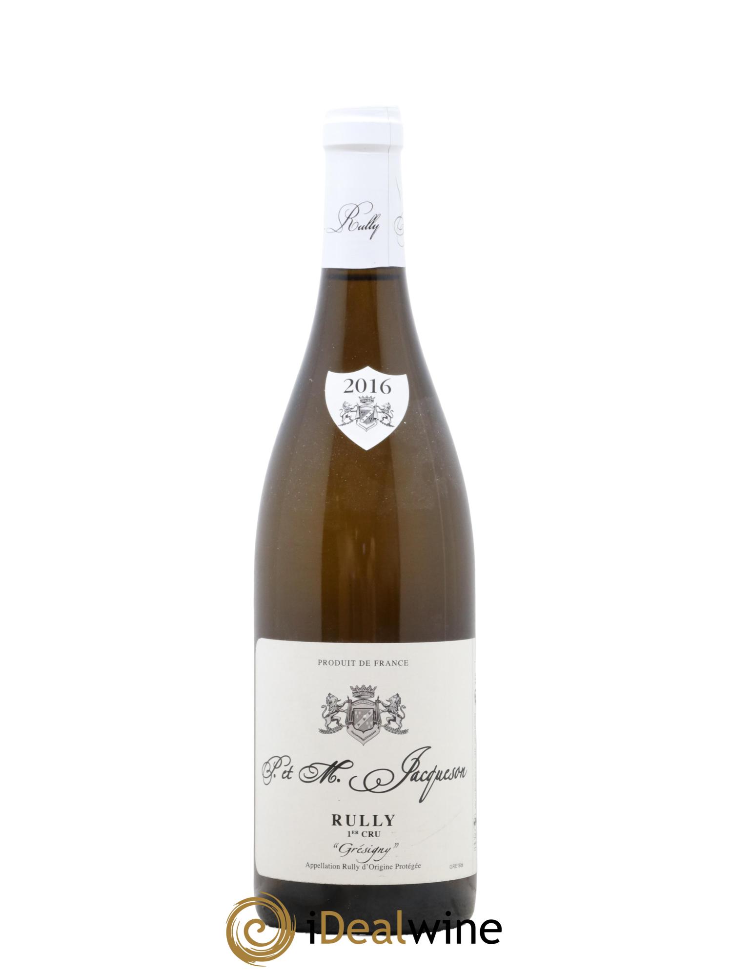 Rully 1er Cru Grésigny Paul & Marie Jacqueson 2016 - Lotto di 1 bottiglia - 0