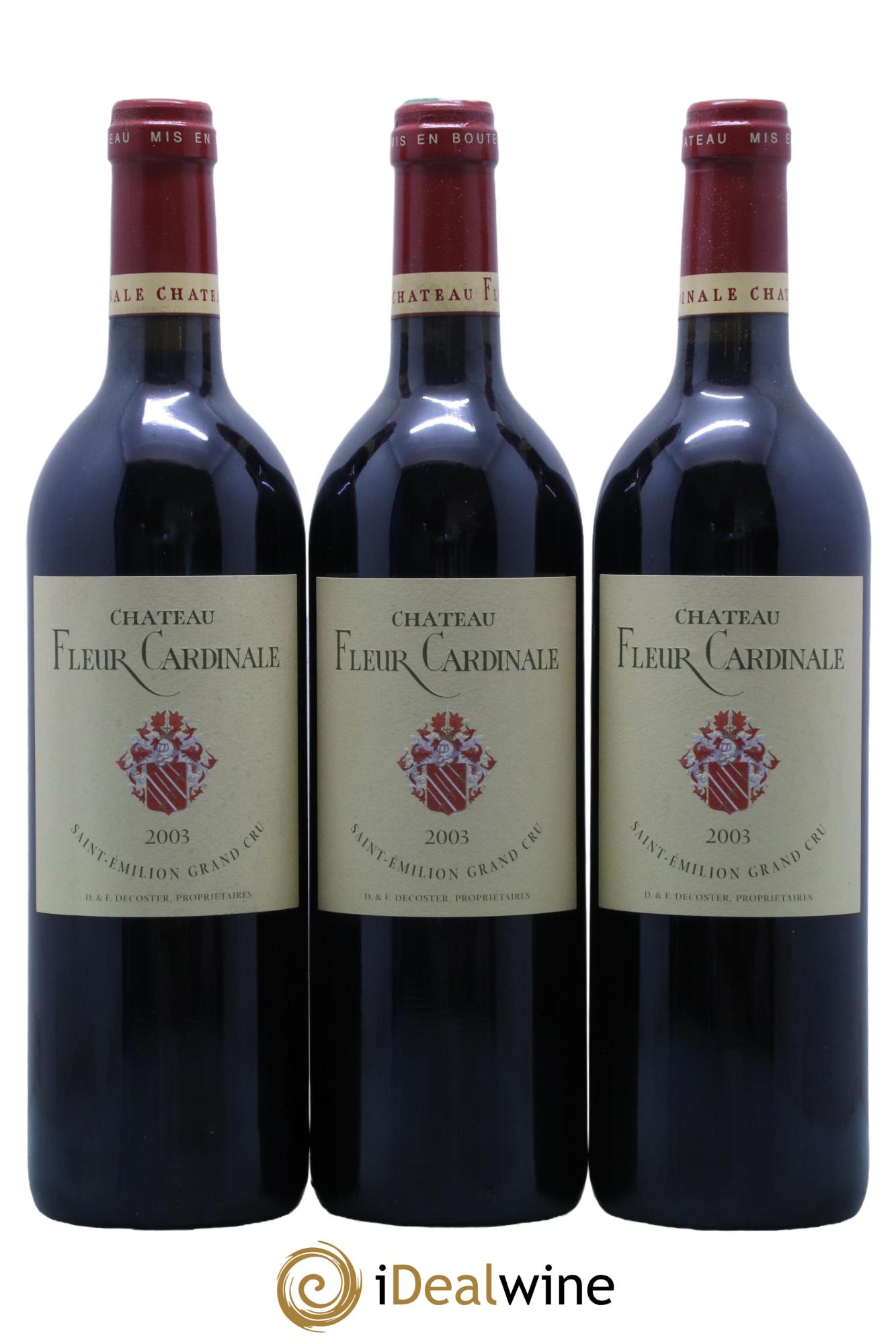 Château Fleur Cardinale Grand Cru Classé  2003 - Posten von 12 Flaschen - 1