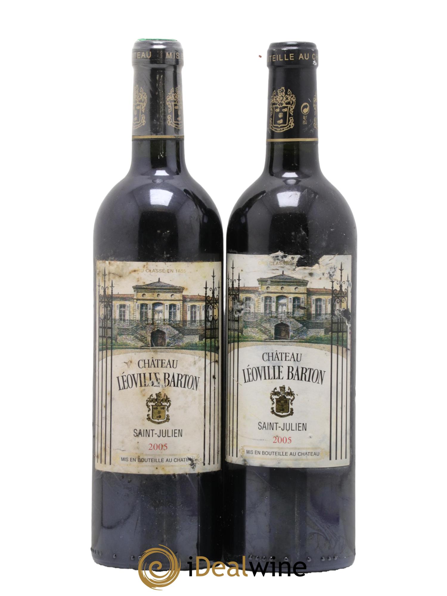 Château Léoville Barton 2ème Grand Cru Classé 2005 - Lot of 2 bottles - 0