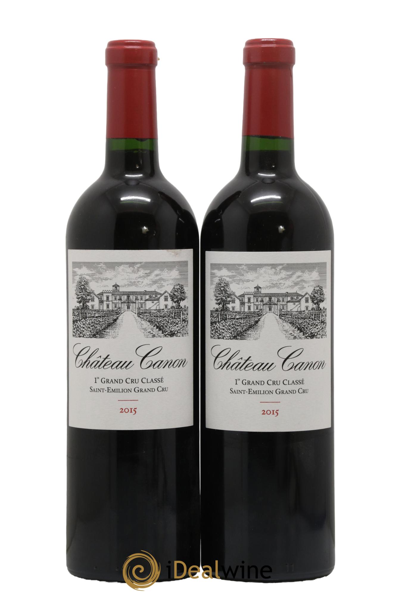 Château Canon 1er Grand Cru Classé B  2015 - Lot de 2 bouteilles - 0