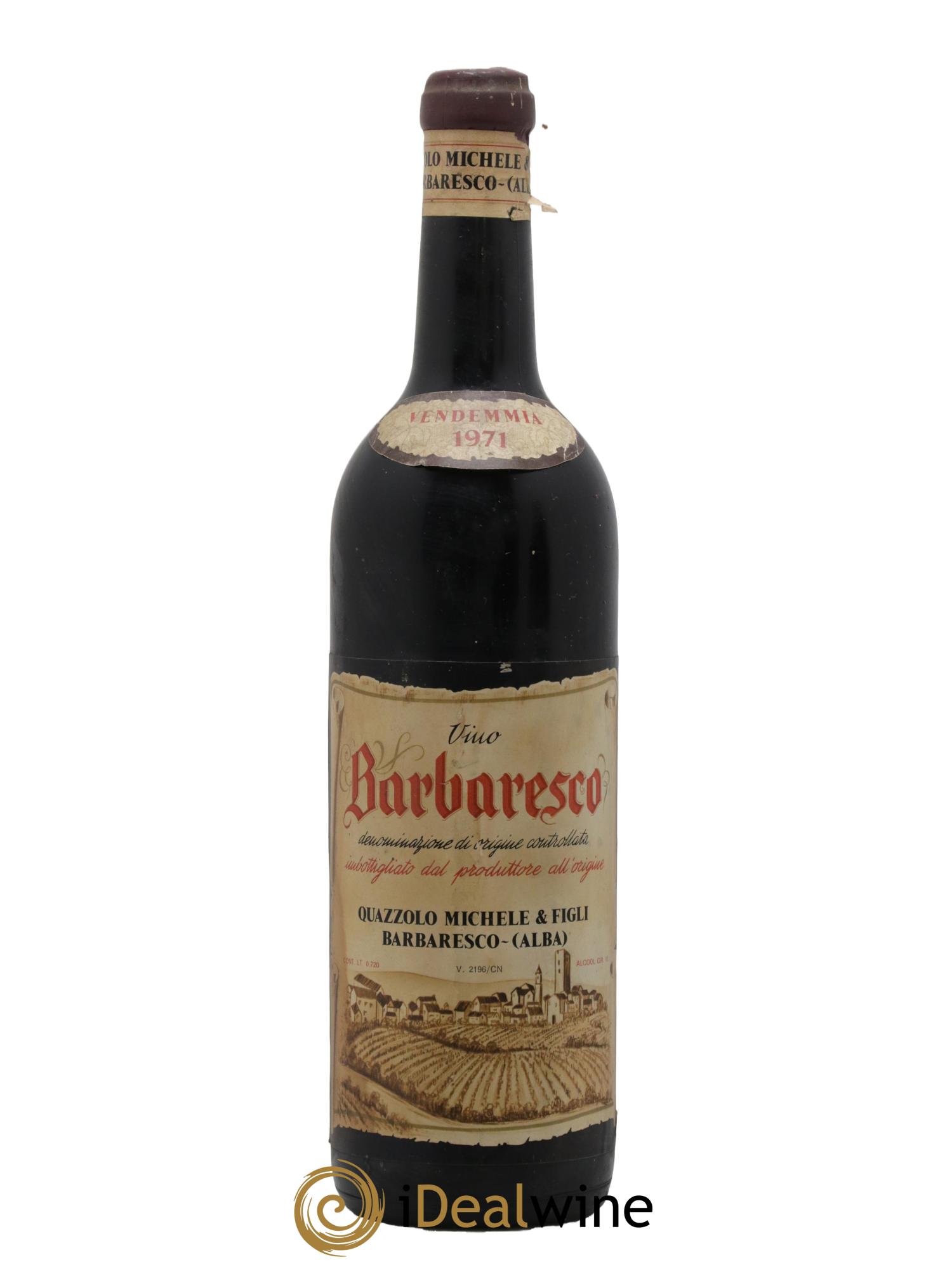 Barbaresco DOCG Quazzolo 1971 - Posten von 1 Flasche - 0