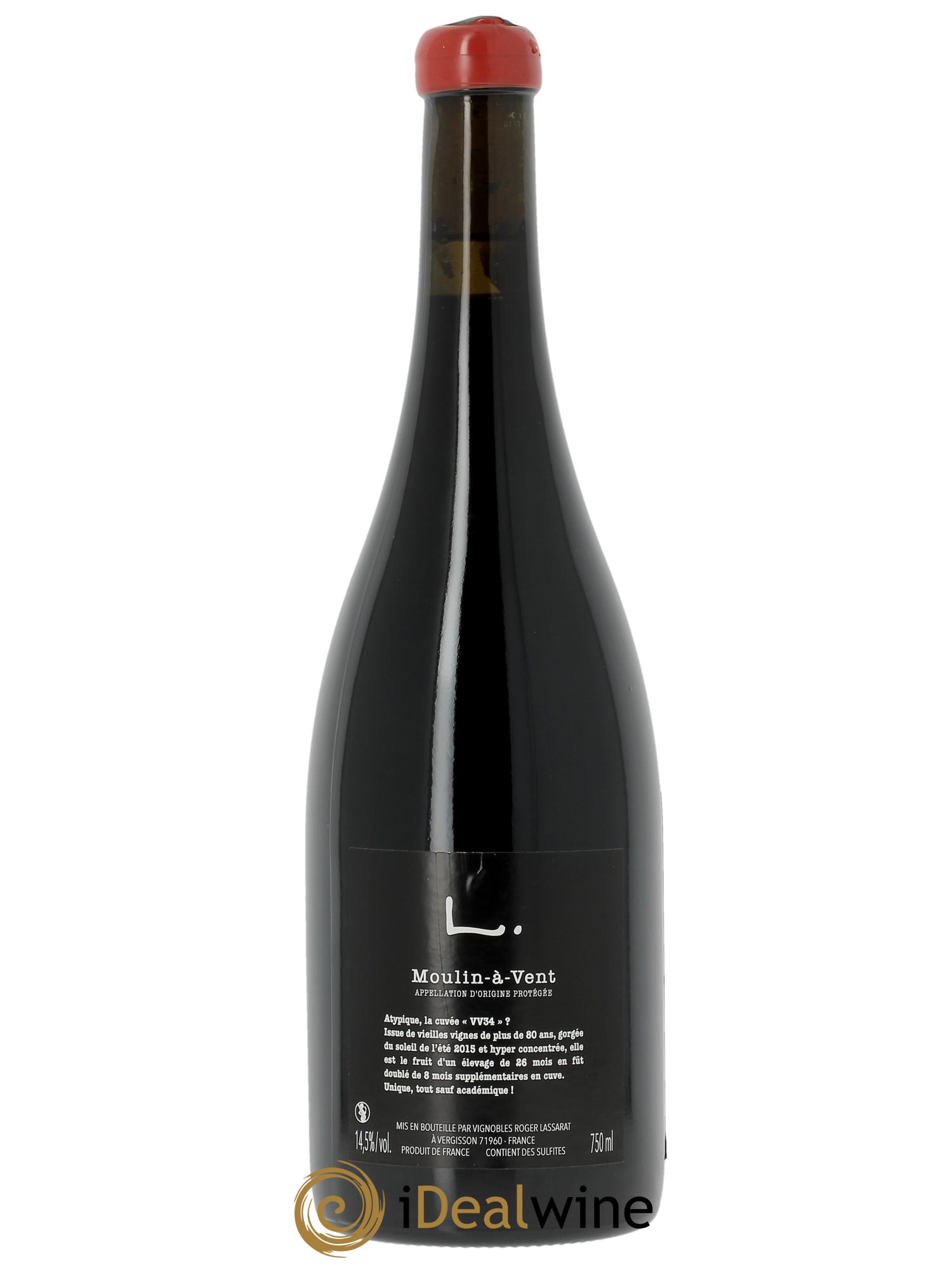 Moulin à Vent Vieilles Vignes Domaine Lassarat  2015 - Lot de 1 bouteille - 1