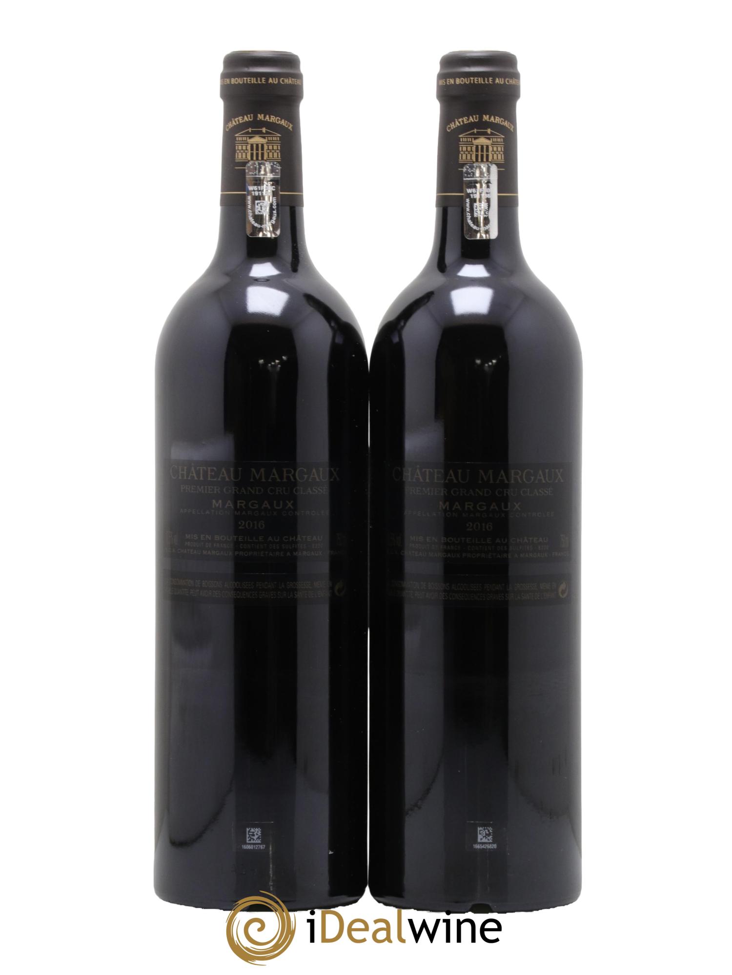 Château Margaux 1er Grand Cru Classé 2016 - Lotto di 2 bottiglie - 1