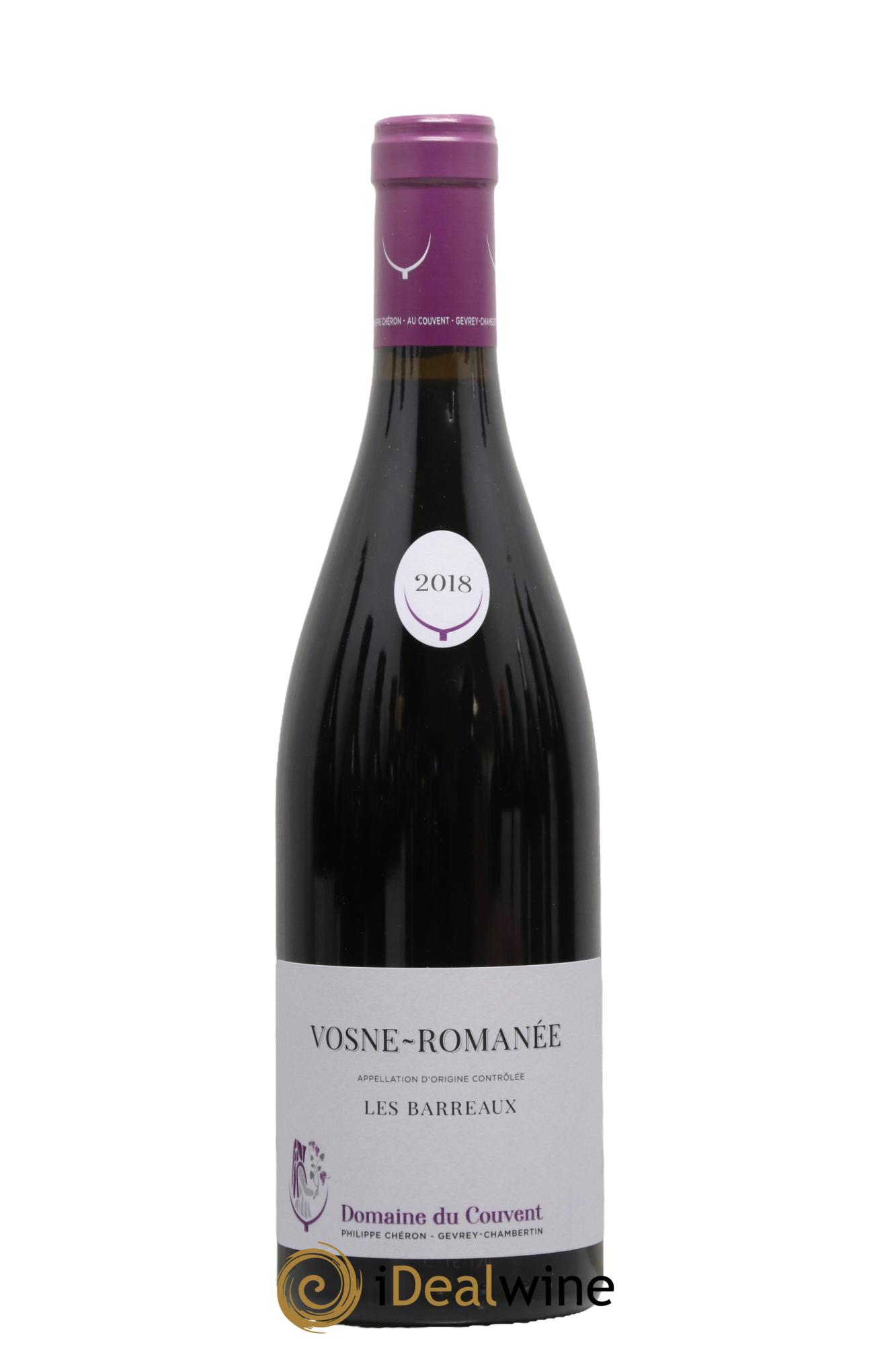 Vosne-Romanée Les Barreux Domaine Du Couvent 2018 - Lot de 1 bouteille - 0