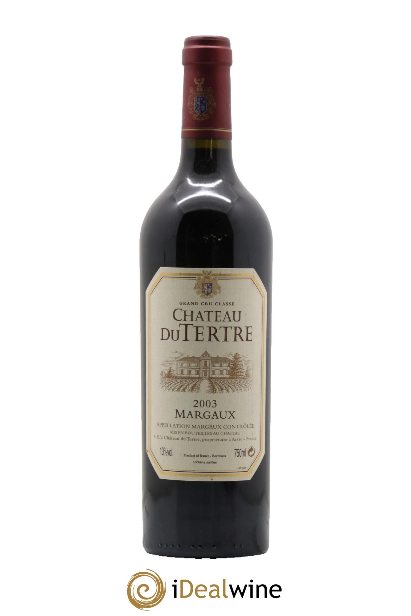 Château du Tertre 5ème Grand Cru Classé 2003 - Lot de 1 bouteille - 0