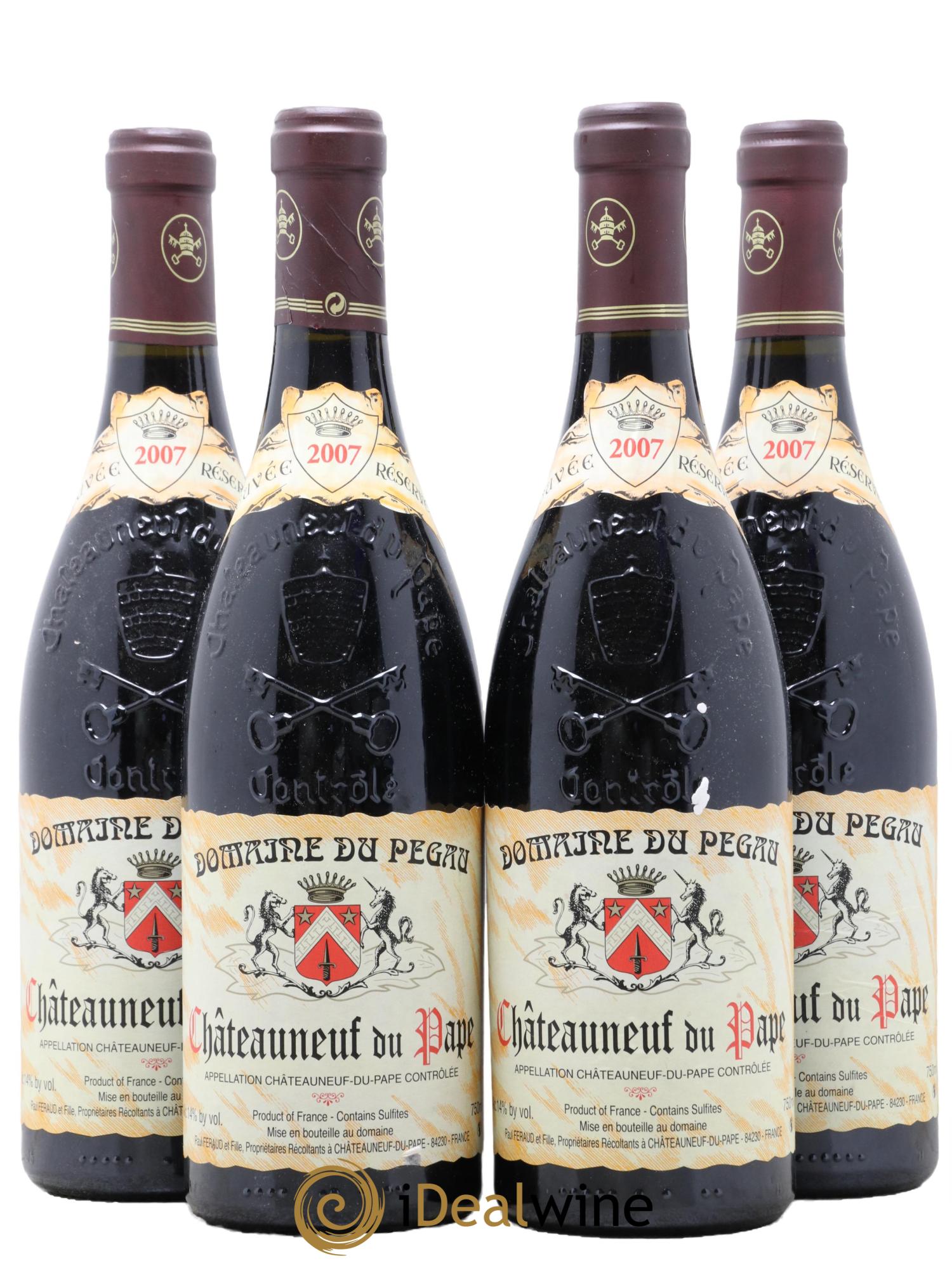 Châteauneuf-du-Pape Domaine du Pégau Cuvée Réservée Paul et Laurence Féraud 2007 - Posten von 4 Flaschen - 0