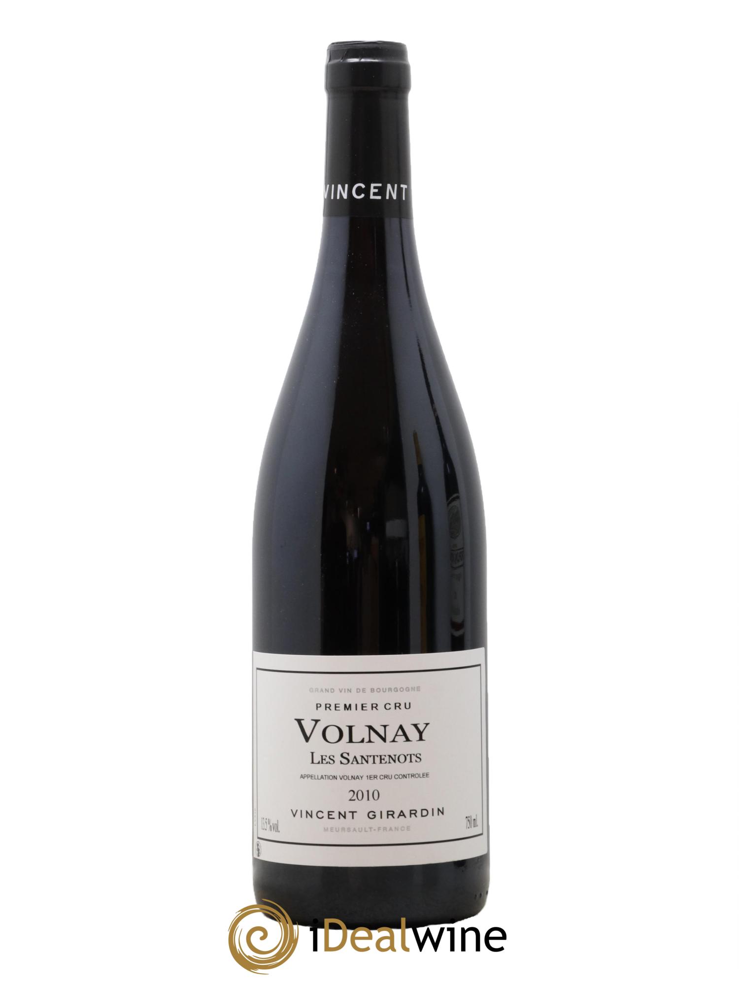 Volnay 1er Cru Les Santenots Vincent Girardin 2010 - Lot of 1 bottle - 0