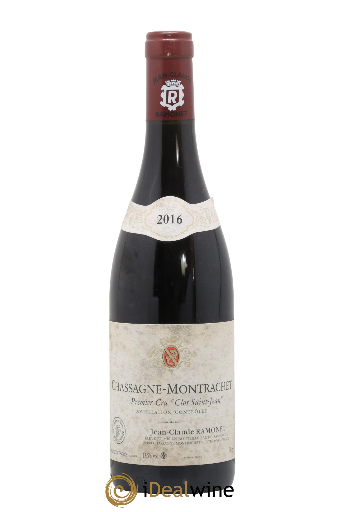 Chassagne-Montrachet 1er Cru Clos Saint-Jean Ramonet (Domaine)  2016 - Lot of 1 bottle - 0