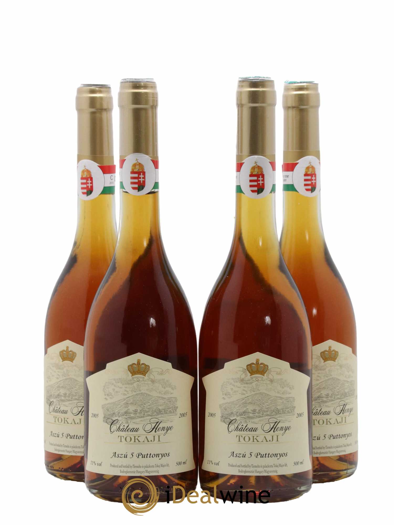 Tokaji Aszu 5 Puttonyos Château Henye 2005 - Posten von 4 Flaschen - 0