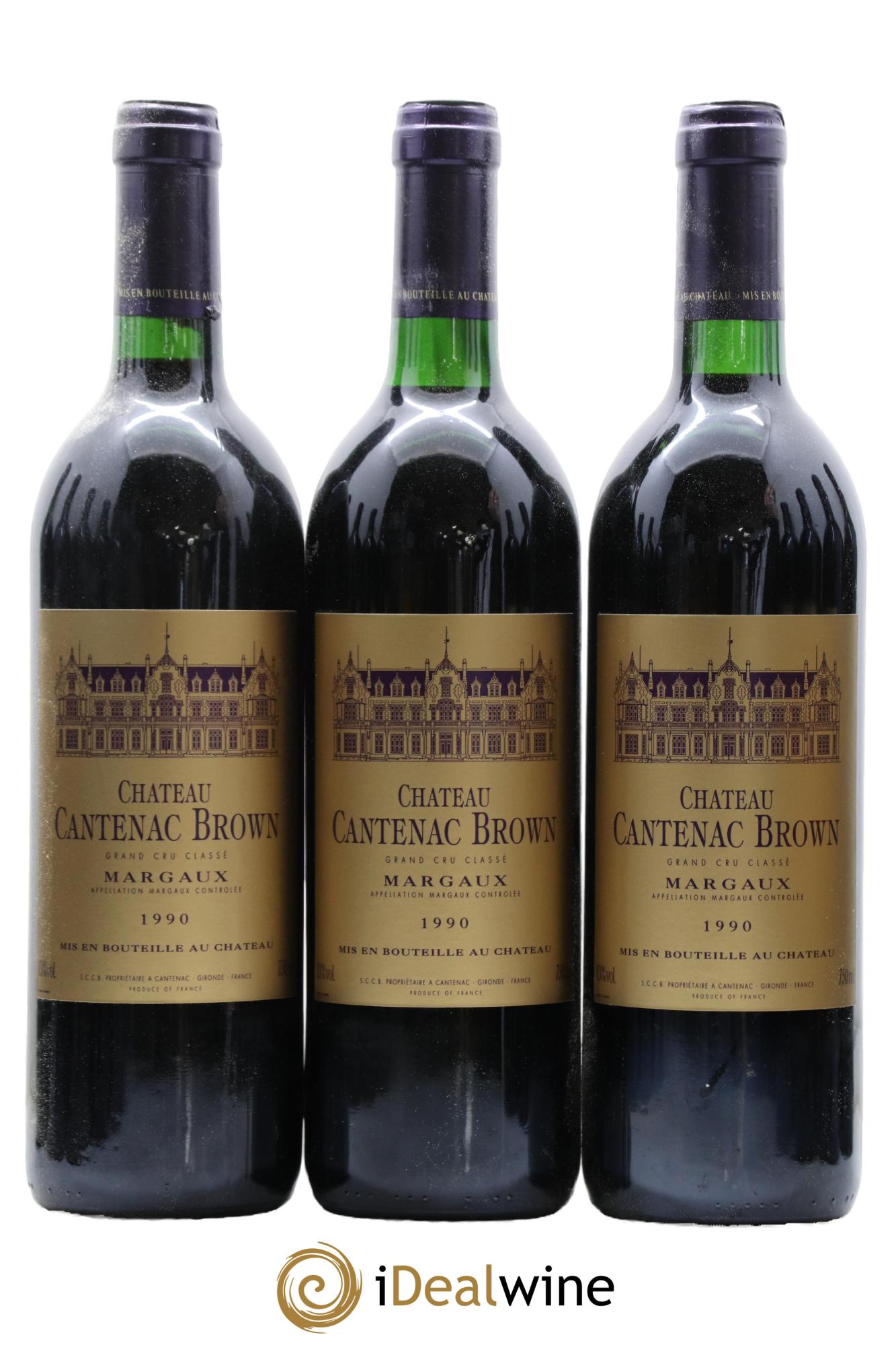 Château Cantenac Brown 3ème Grand Cru Classé 1990 - Lotto di 12 bottiglie - 1