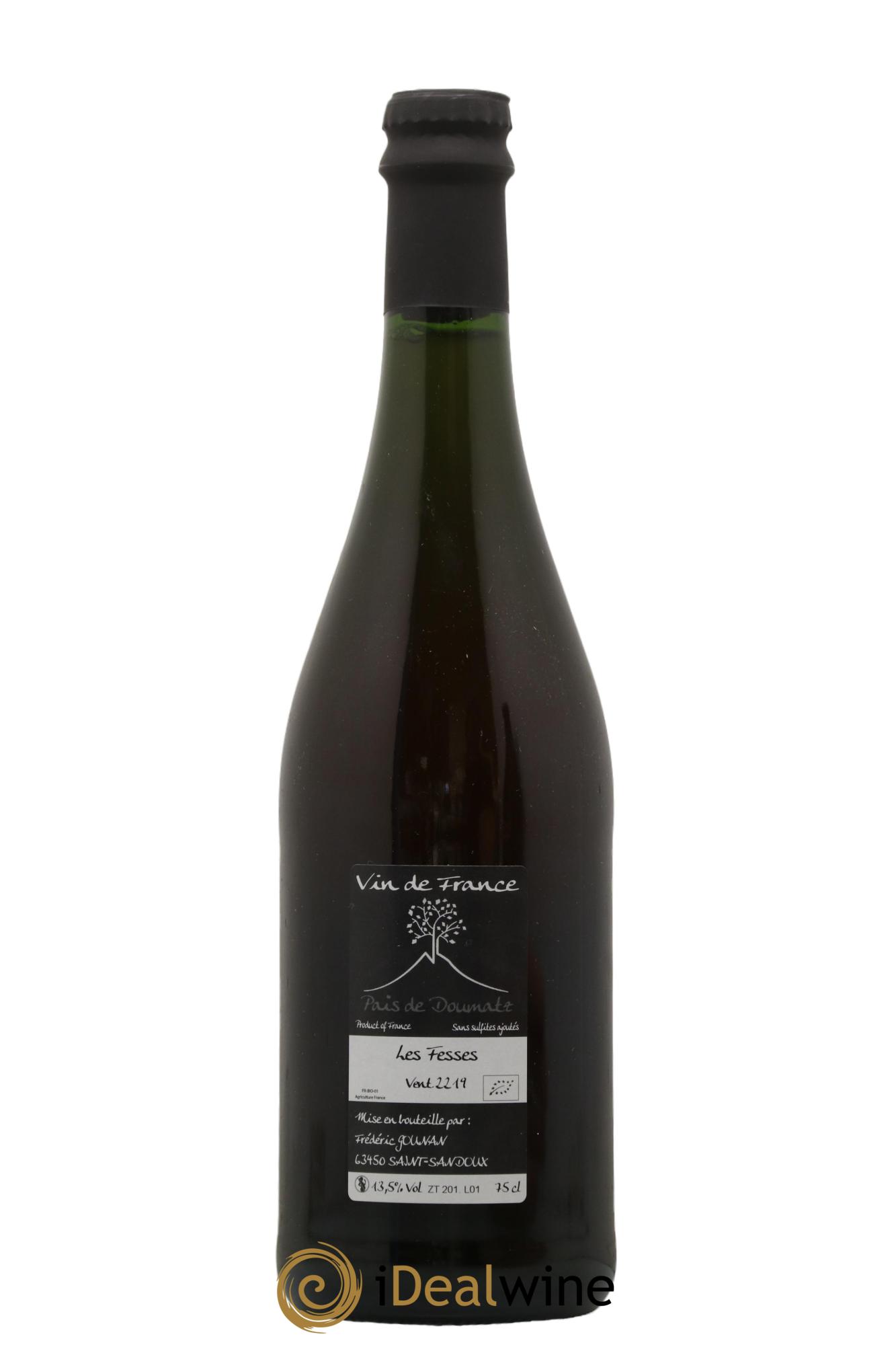 Vin de France Les Fesses Vignoble de l'Arbre Blanc  2019 - Lot de 1 bouteille - 1