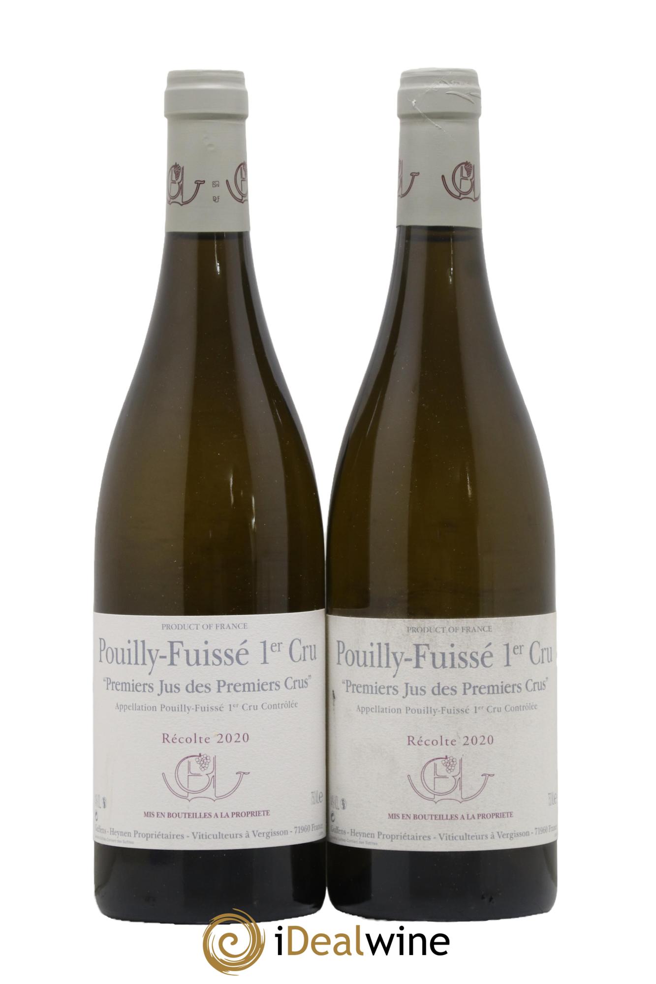 Pouilly-Fuissé 1er Cru Premiers Jus de Premiers Crus Guffens-Heynen 2020 - Posten von 2 Flaschen - 0