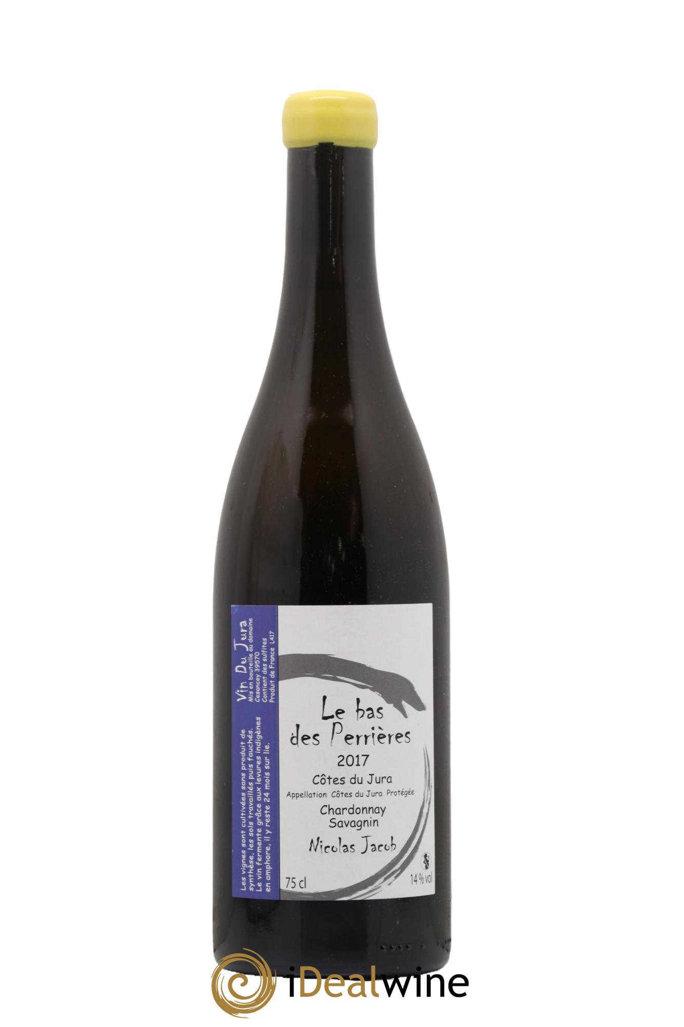 Côtes du Jura Le Bas des Perrières Chardonnay Savagnin Nicolas Jacob  2017 - Lotto di 1 bottiglia - 0