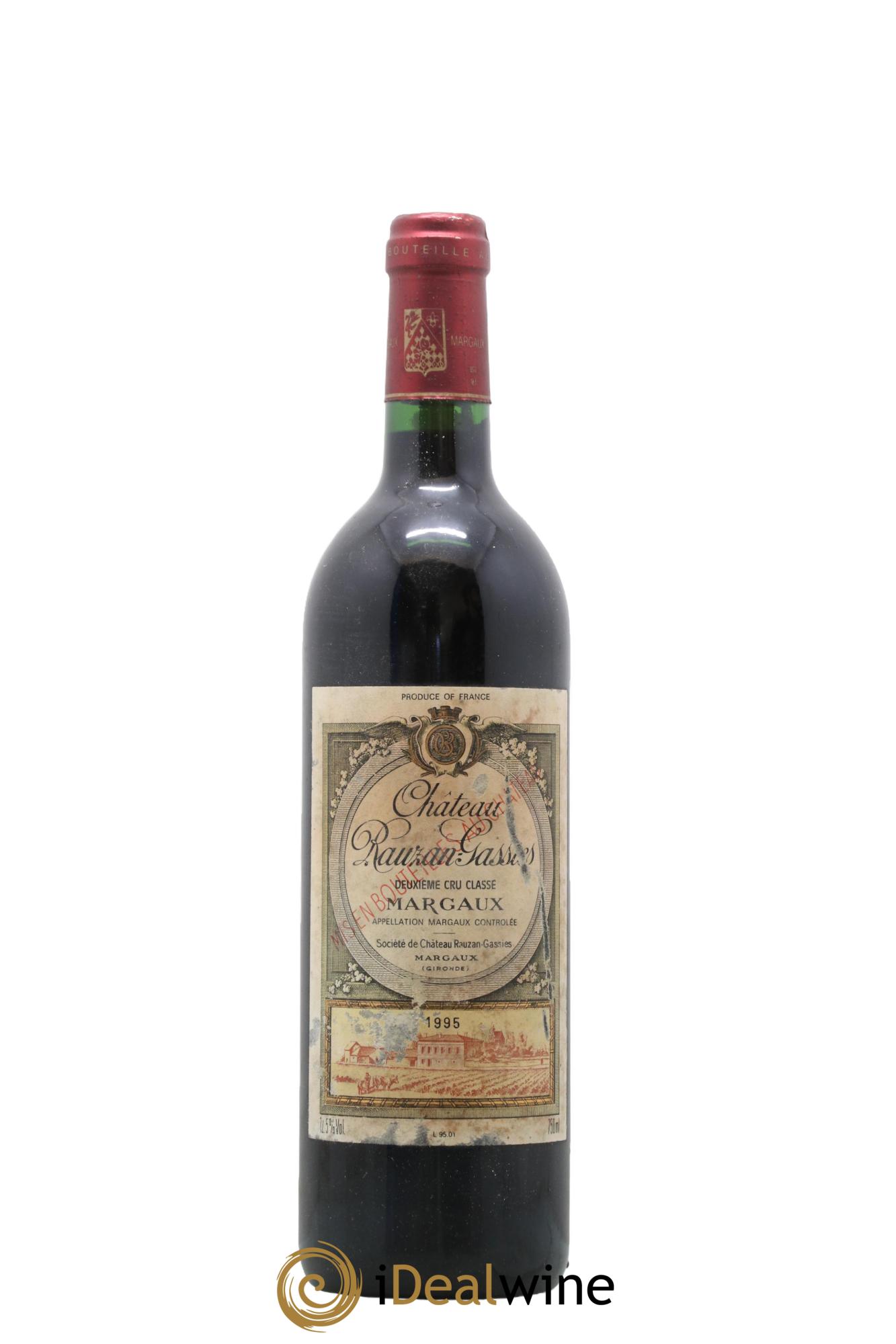 Château Gassies de Rauzan Gassies 1995 - Lotto di 1 bottiglia - 0