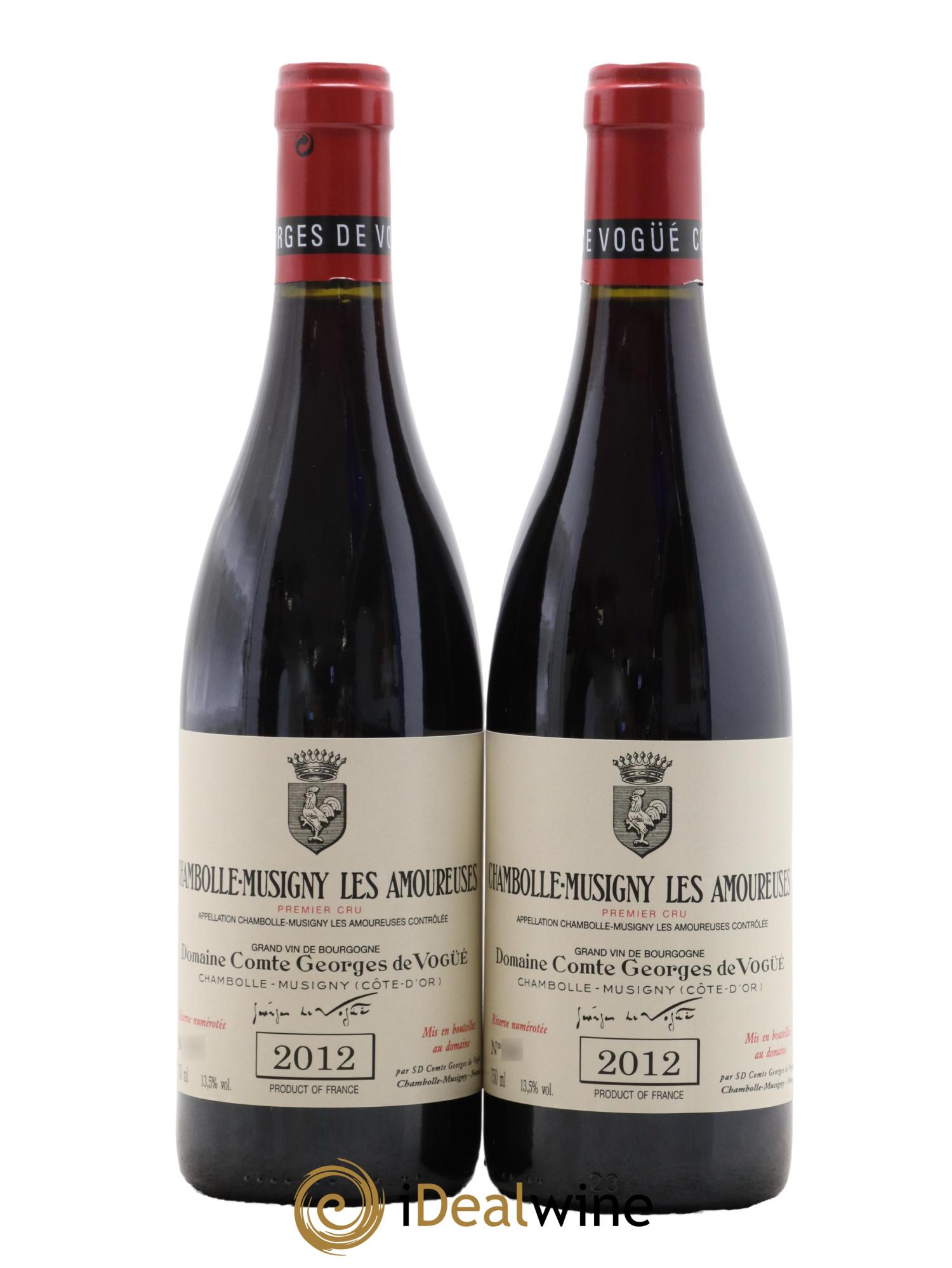 Chambolle-Musigny 1er Cru Les Amoureuses Comte Georges de Vogüé  2012 - Lot of 2 bottles - 0