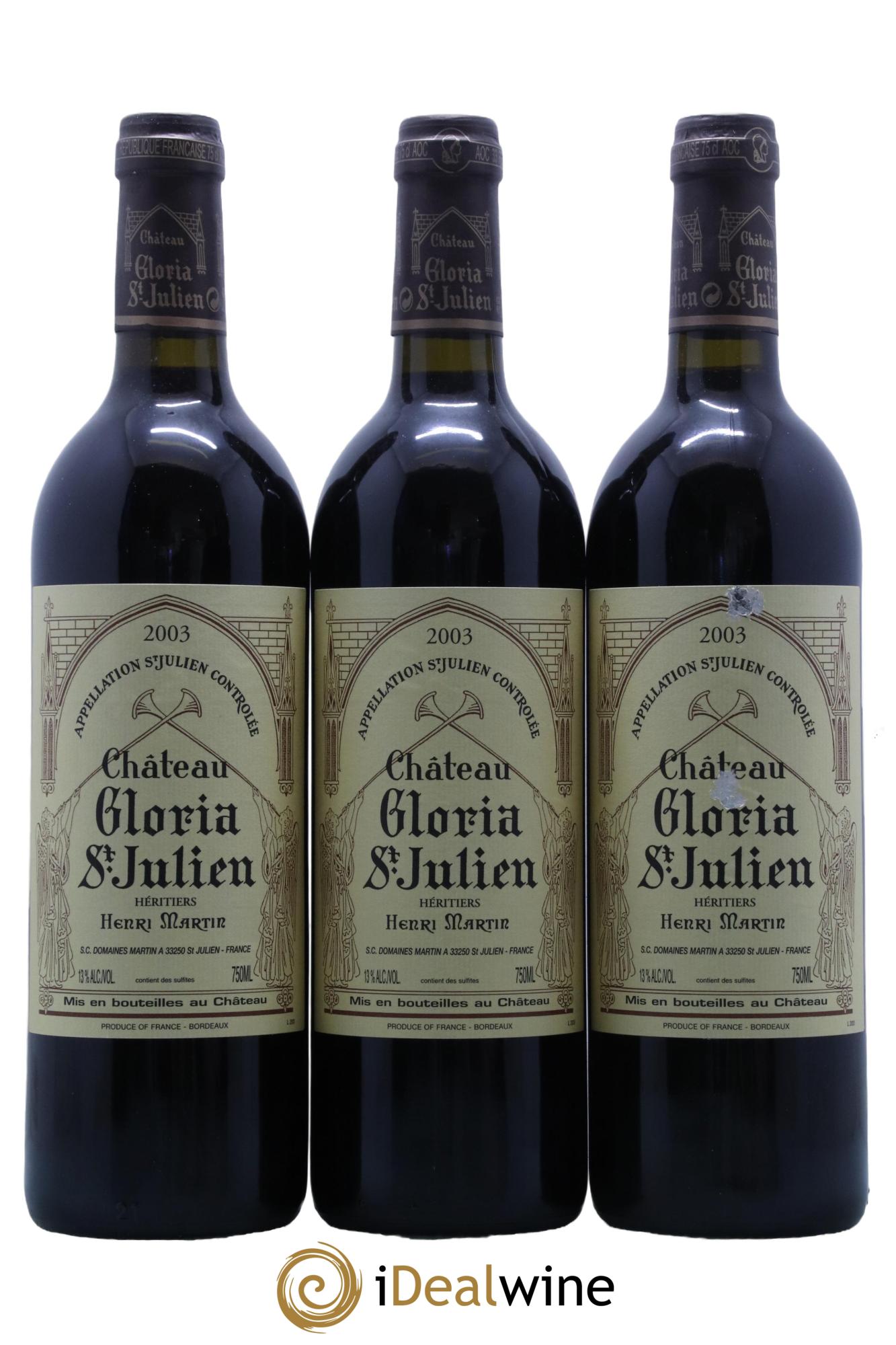 Château Gloria  2003 - Lot de 12 bouteilles - 3