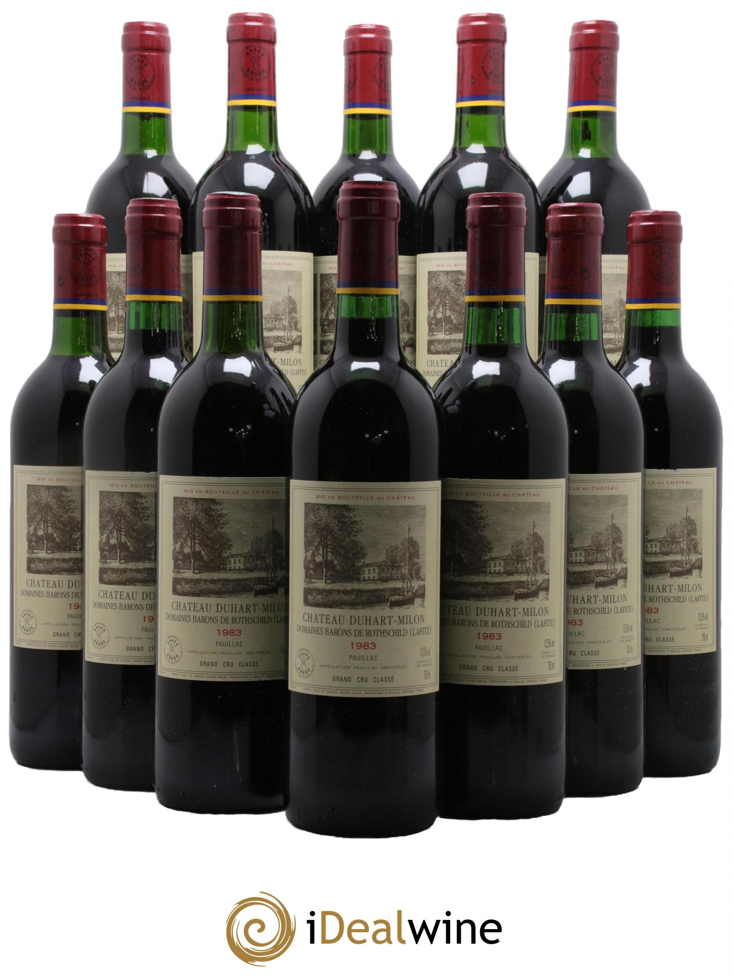 Château Duhart-Milon 4ème Grand Cru Classé 1983 - Lot de 12 bouteilles - 0