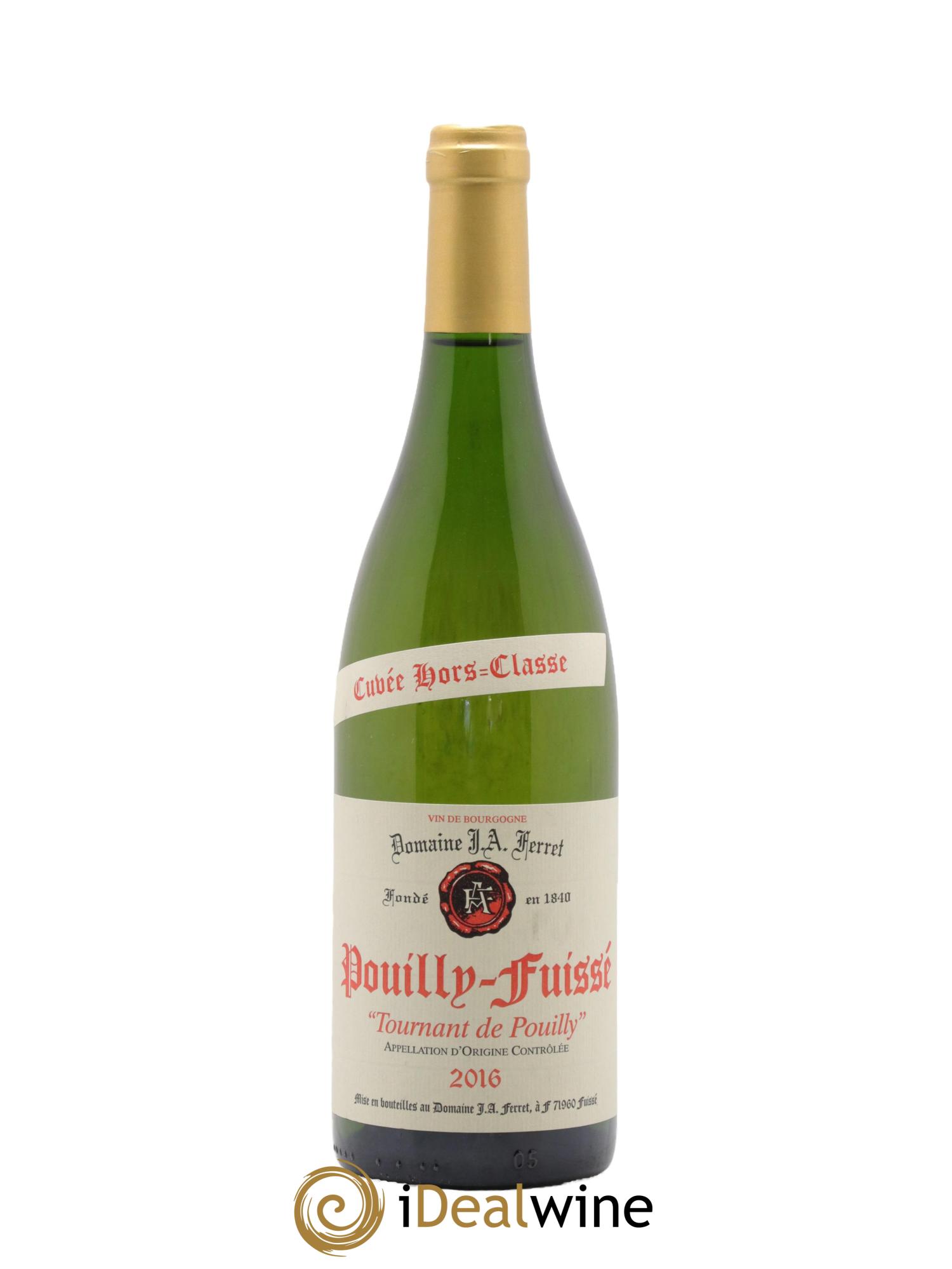 Pouilly-Fuissé 1er Cru Hors Classe Tournant de Pouilly J.A. Ferret (Domaine) 2016 - Lot of 1 bottle - 0